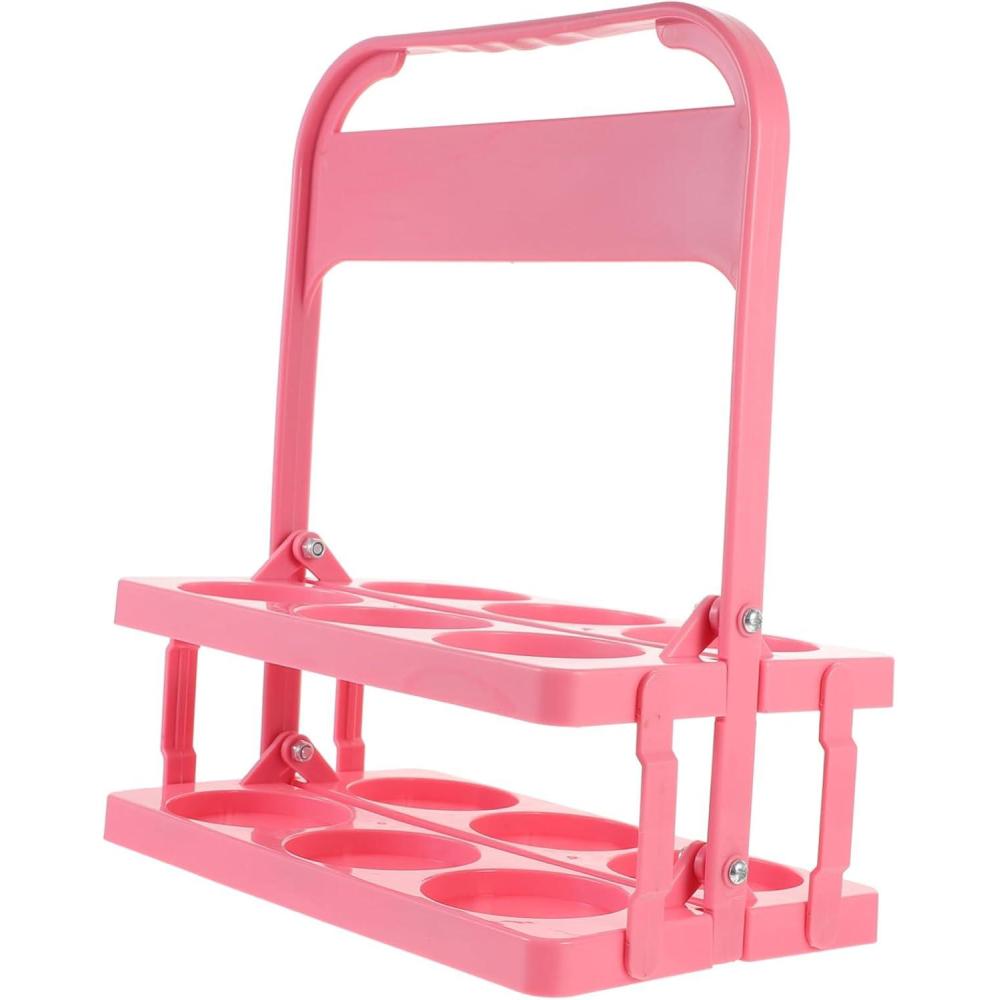 image:imagedtenteur de Boissons Automobiles Portable Pliable Bouteille deau Sportive Transporteur de Bouteilles Carrier des Boissons pour Livraison Dtenteur de Bagages PP CoffeeRose