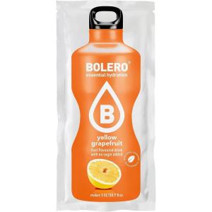 Bolero Drink Dragonfruit – 12 x 9 g – Suffisant pour 1,5 l – 2,5 l boisson sans sucre et sans gaz carbonique – Sans aspartame – Sucré à la stévia(Jaune (Grapefruit))