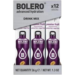 Bolero Drink Dragonfruit – 12 x 9 g – Suffisant pour 1,5 l – 2,5 l boisson sans sucre et sans gaz carbonique – Sans aspartame – Sucré à la stévia(Passion Fruit)