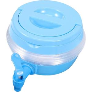 Distributeur Pliable avec Robinet Récipient Portable pour Boisson Sportive pour Camping Randonnée et Fêtes Extérieur Robuste et Pratique Bleu