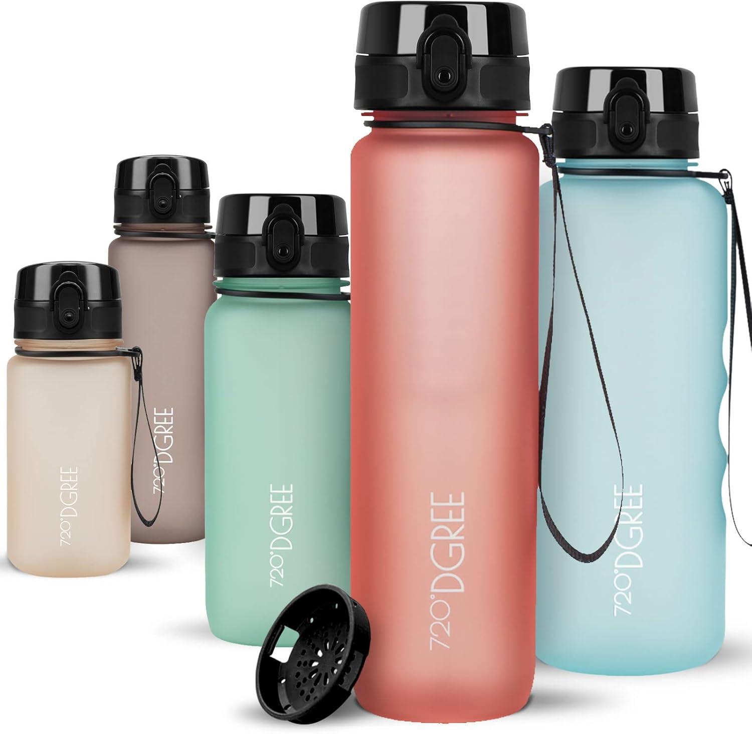 image:image720DGREE Gourde Bouteille dEau uberBottle TamisFruits 350ml 500ml 650ml 1l 15l 2l Sans BPA tanche AntiFuite Rutilisable Lgre Idal pour cole Sport Fitness Gym Travail25 Flamingo Rose Rose Softtouch