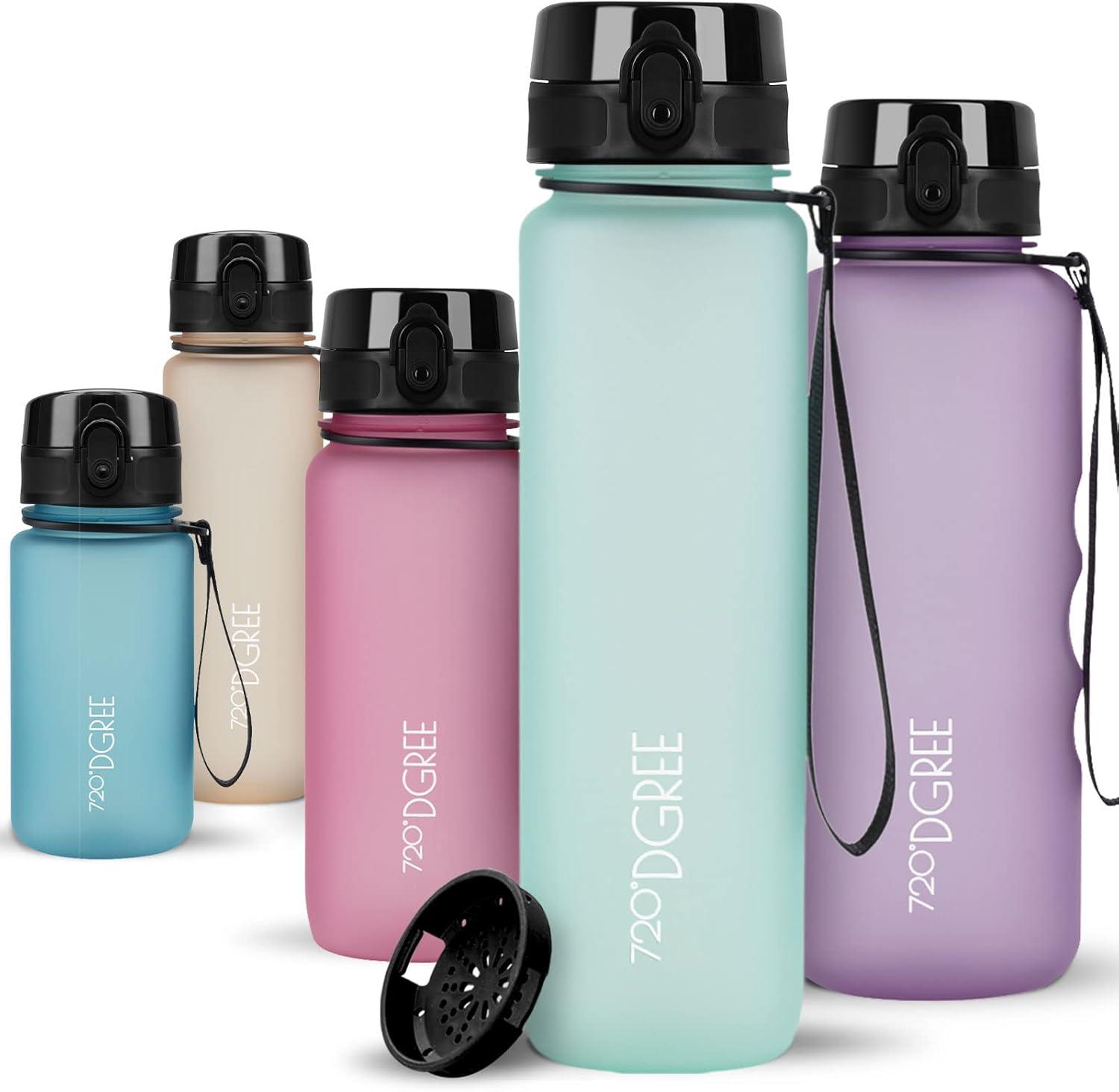 image:image720DGREE Gourde Bouteille dEau uberBottle TamisFruits 350ml 500ml 650ml 1l 15l 2l Sans BPA tanche AntiFuite Rutilisable Lgre Idal pour cole Sport Fitness Gym Travail10 Spring Green Vert Softtouch