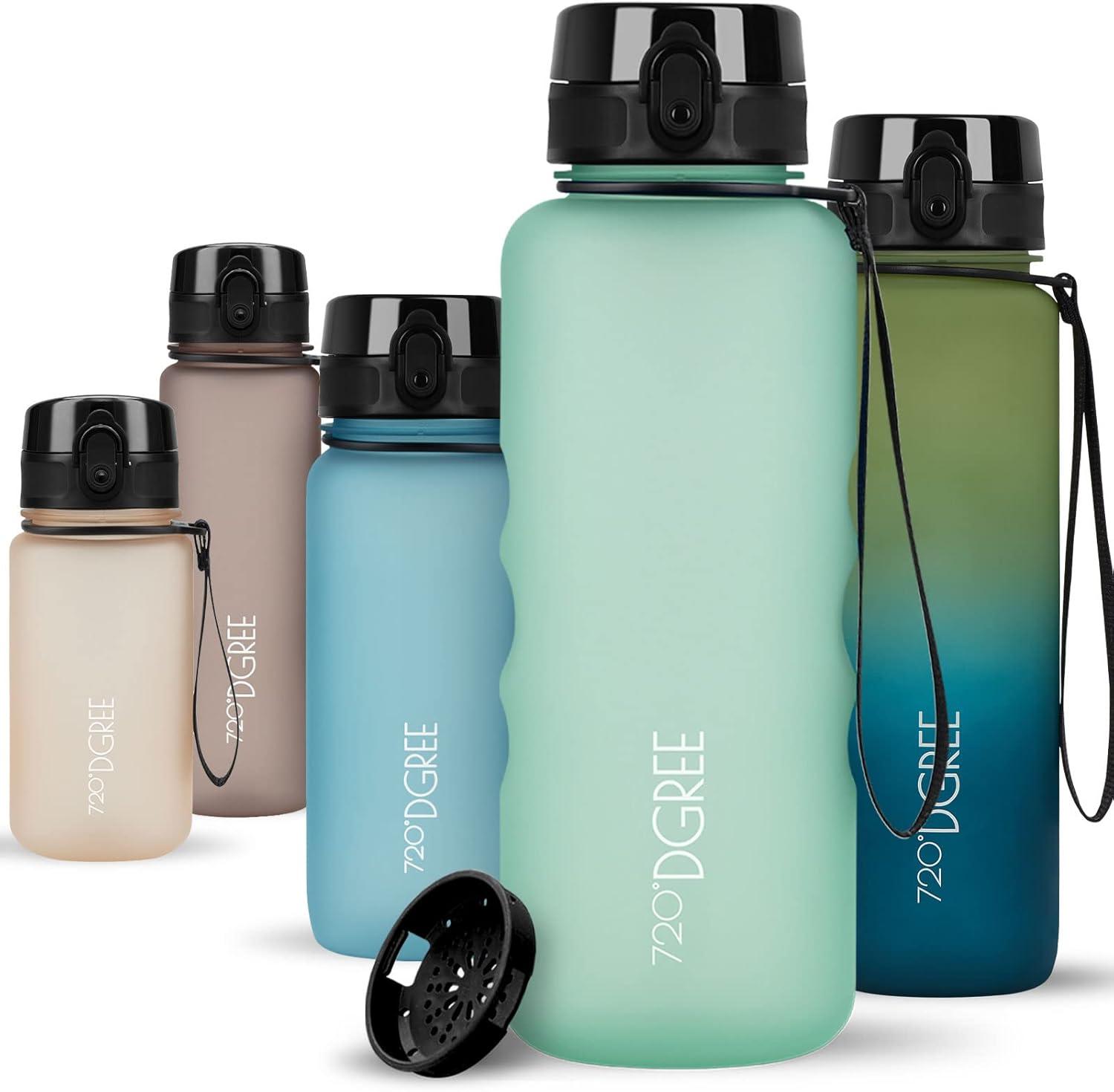 image:image720DGREE Gourde Bouteille dEau uberBottle TamisFruits 350ml 500ml 650ml 1l 15l 2l Sans BPA tanche AntiFuite Rutilisable Lgre Idal pour cole Sport Fitness Gym Travail09 Kiwi Green Vert Softtouch
