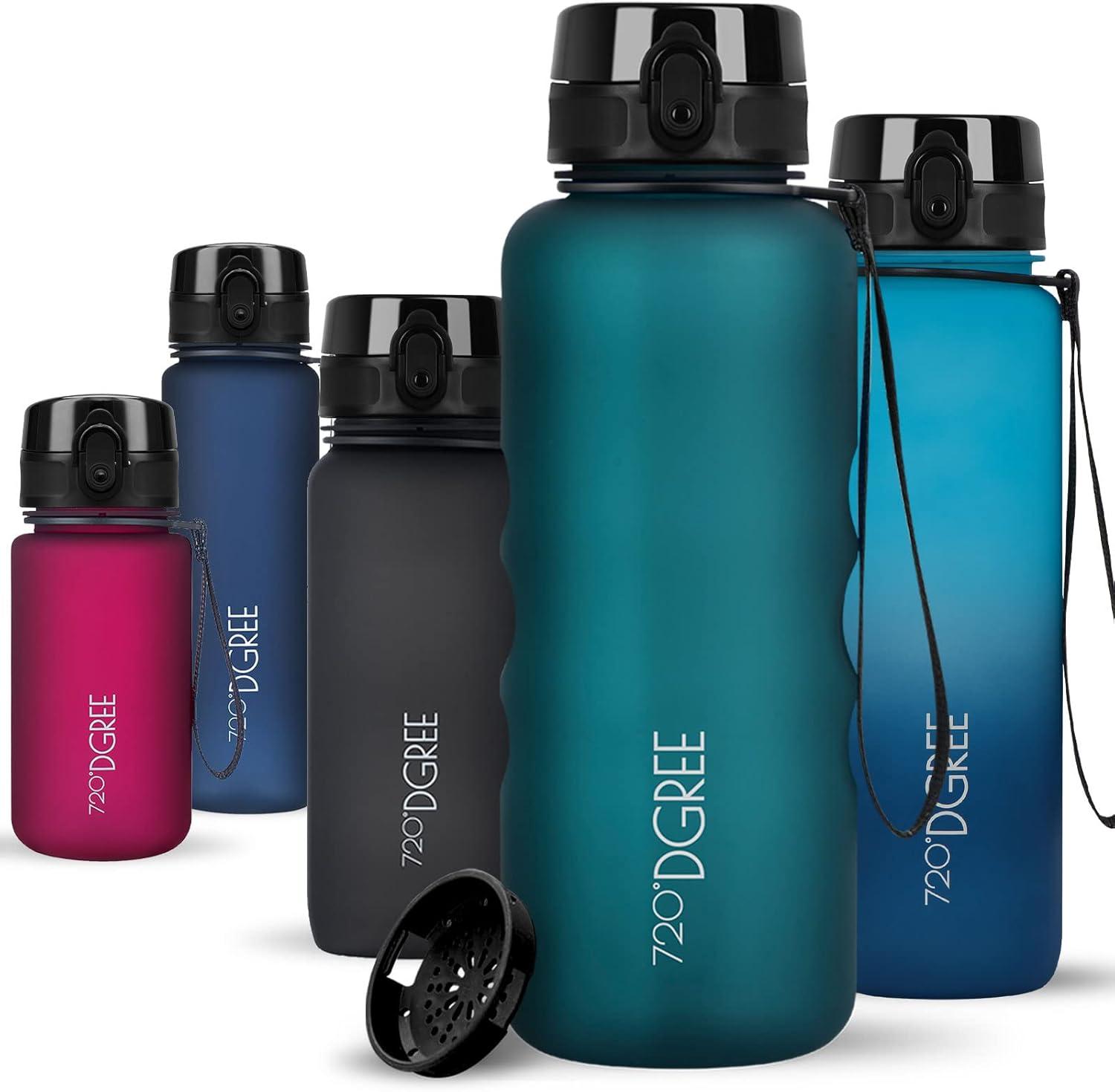image:image720DGREE Gourde Bouteille dEau uberBottle TamisFruits 350ml 500ml 650ml 1l 15l 2l Sans BPA tanche AntiFuite Rutilisable Lgre Idal pour cole Sport Fitness Gym Travail08 Smaragd Green Vert Softtouch