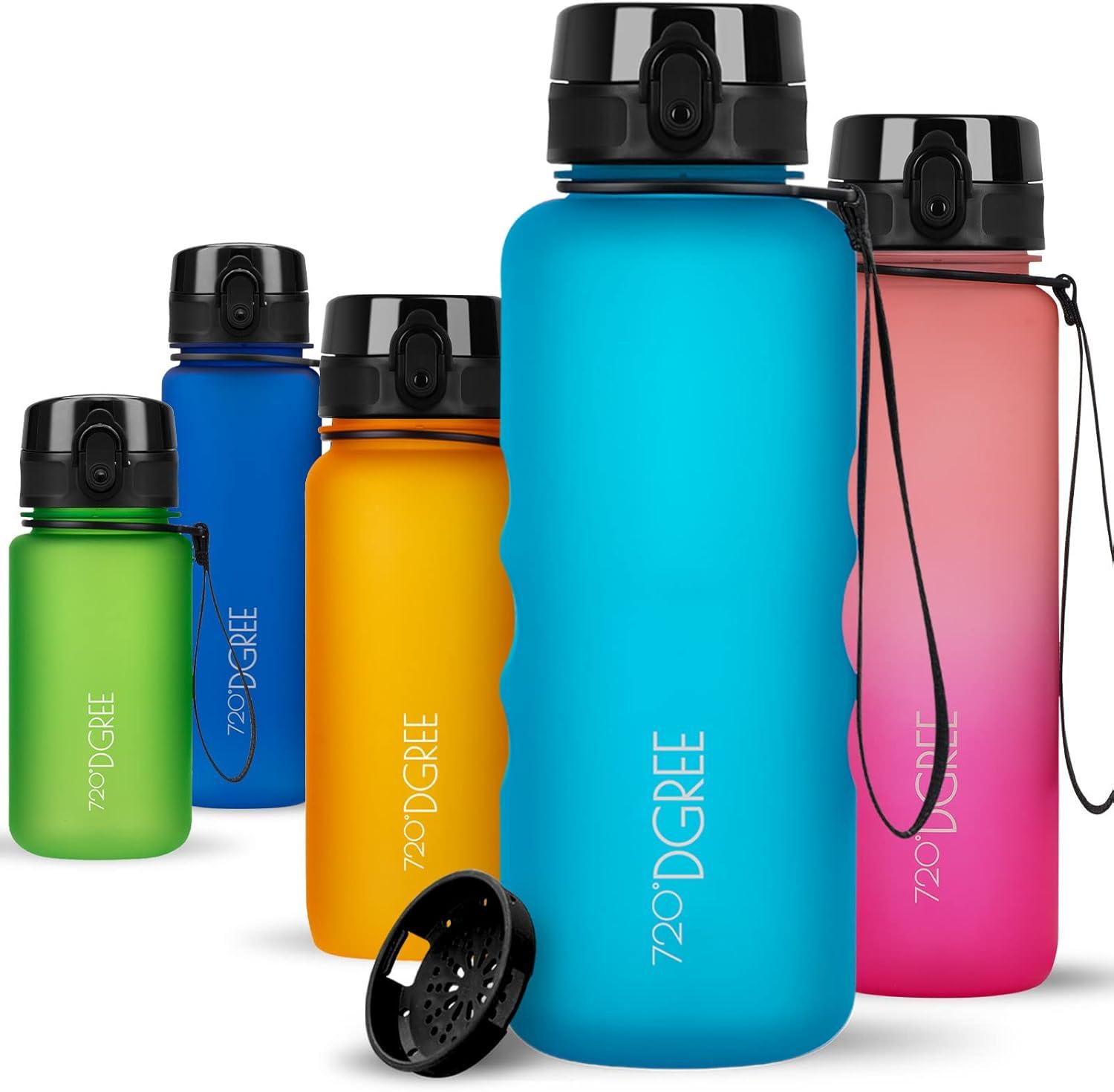 image:image720DGREE Gourde Bouteille dEau uberBottle TamisFruits 350ml 500ml 650ml 1l 15l 2l Sans BPA tanche AntiFuite Rutilisable Lgre Idal pour cole Sport Fitness Gym Travail14 Sky Blue Bleu Softtouch