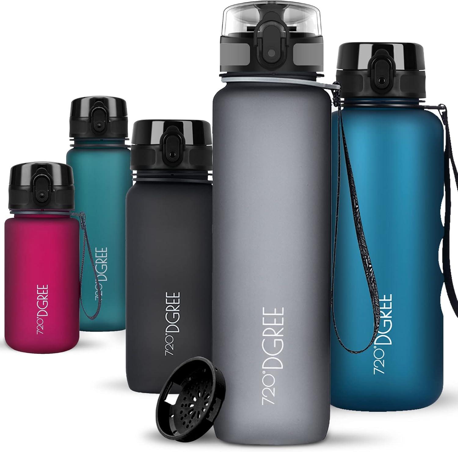 image:image720DGREE Gourde Bouteille dEau uberBottle TamisFruits 350ml 500ml 650ml 1l 15l 2l Sans BPA tanche AntiFuite Rutilisable Lgre Idal pour cole Sport Fitness Gym Travail01 Stone Gray Gris Softtouch