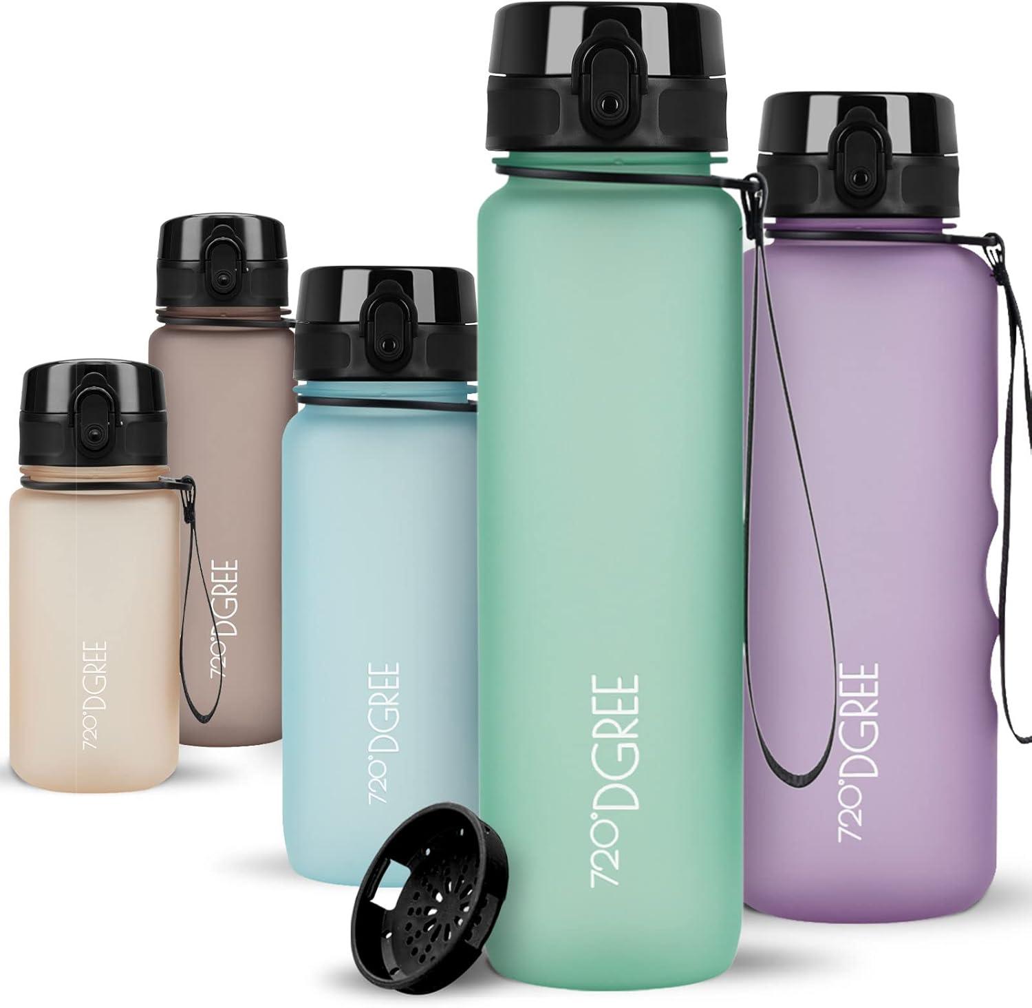 image:image720DGREE Gourde Bouteille dEau uberBottle TamisFruits 350ml 500ml 650ml 1l 15l 2l Sans BPA tanche AntiFuite Rutilisable Lgre Idal pour cole Sport Fitness Gym Travail09 Kiwi Green Vert Softtouch