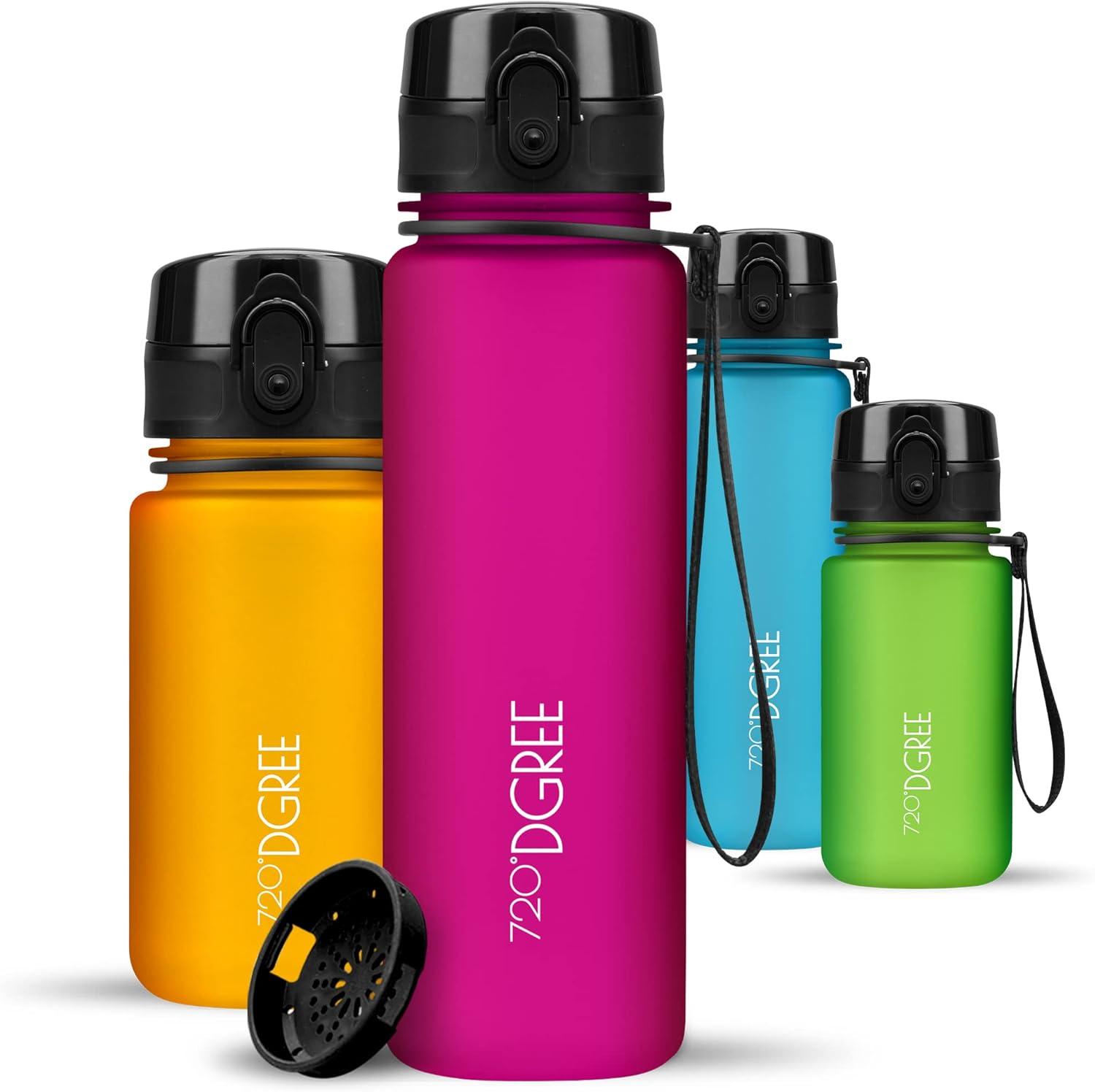 image:image720DGREE Gourde Bouteille dEau uberBottle TamisFruits 350ml 500ml 650ml 1l 15l 2l Sans BPA tanche AntiFuite Rutilisable Lgre Idal pour cole Sport Fitness Gym Travail21 Fuchsia Rose Rose Softtouch