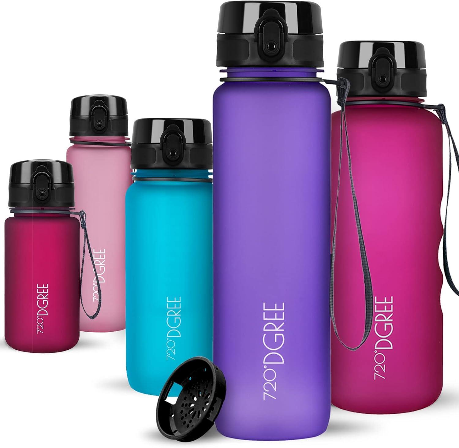 image:image720DGREE Gourde Bouteille dEau uberBottle TamisFruits 350ml 500ml 650ml 1l 15l 2l Sans BPA tanche AntiFuite Rutilisable Lgre Idal pour cole Sport Fitness Gym Travail19 Ultra Violet Violet Softtouch