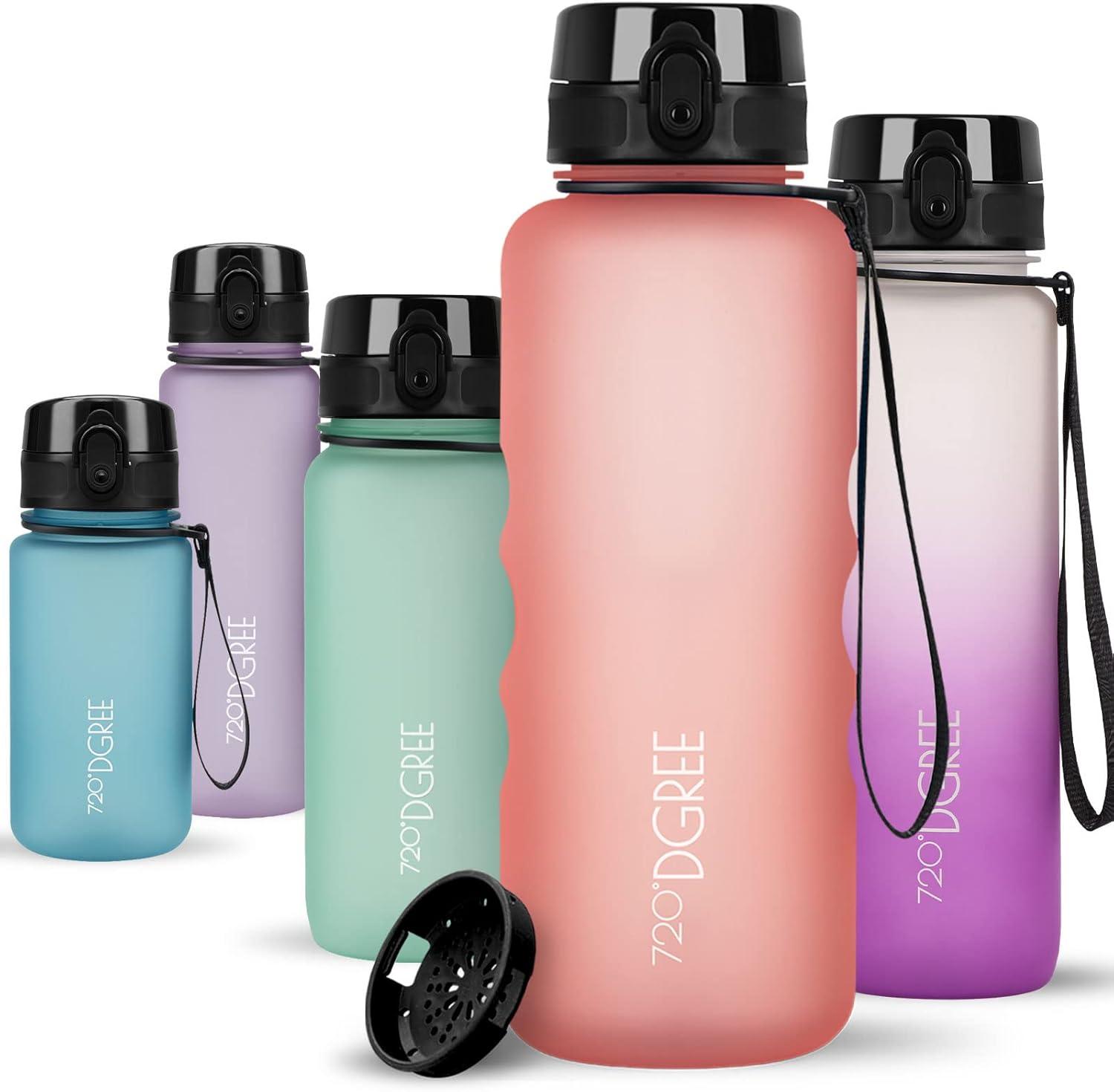 image:image720DGREE Gourde Bouteille dEau uberBottle TamisFruits 350ml 500ml 650ml 1l 15l 2l Sans BPA tanche AntiFuite Rutilisable Lgre Idal pour cole Sport Fitness Gym Travail25 Flamingo Rose Rose Softtouch