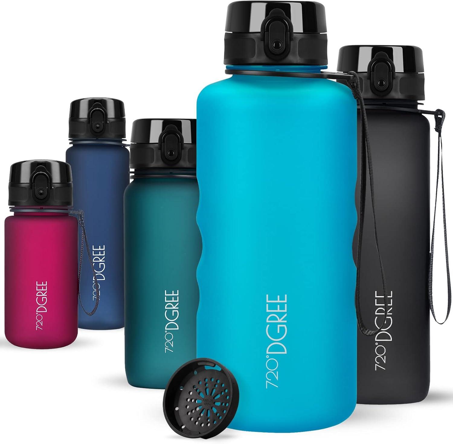 image:image720DGREE Gourde Bouteille dEau uberBottle TamisFruits 350ml 500ml 650ml 1l 15l 2l Sans BPA tanche AntiFuite Rutilisable Lgre Idal pour cole Sport Fitness Gym Travail14 Sky Blue Bleu Softtouch