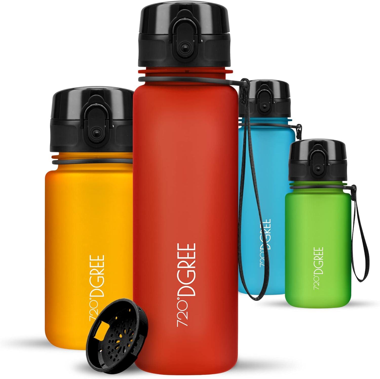 image:image720DGREE Gourde Bouteille dEau uberBottle TamisFruits 350ml 500ml 650ml 1l 15l 2l Sans BPA tanche AntiFuite Rutilisable Lgre Idal pour cole Sport Fitness Gym Travail24 Watermelon Red Rouge Softtouch
