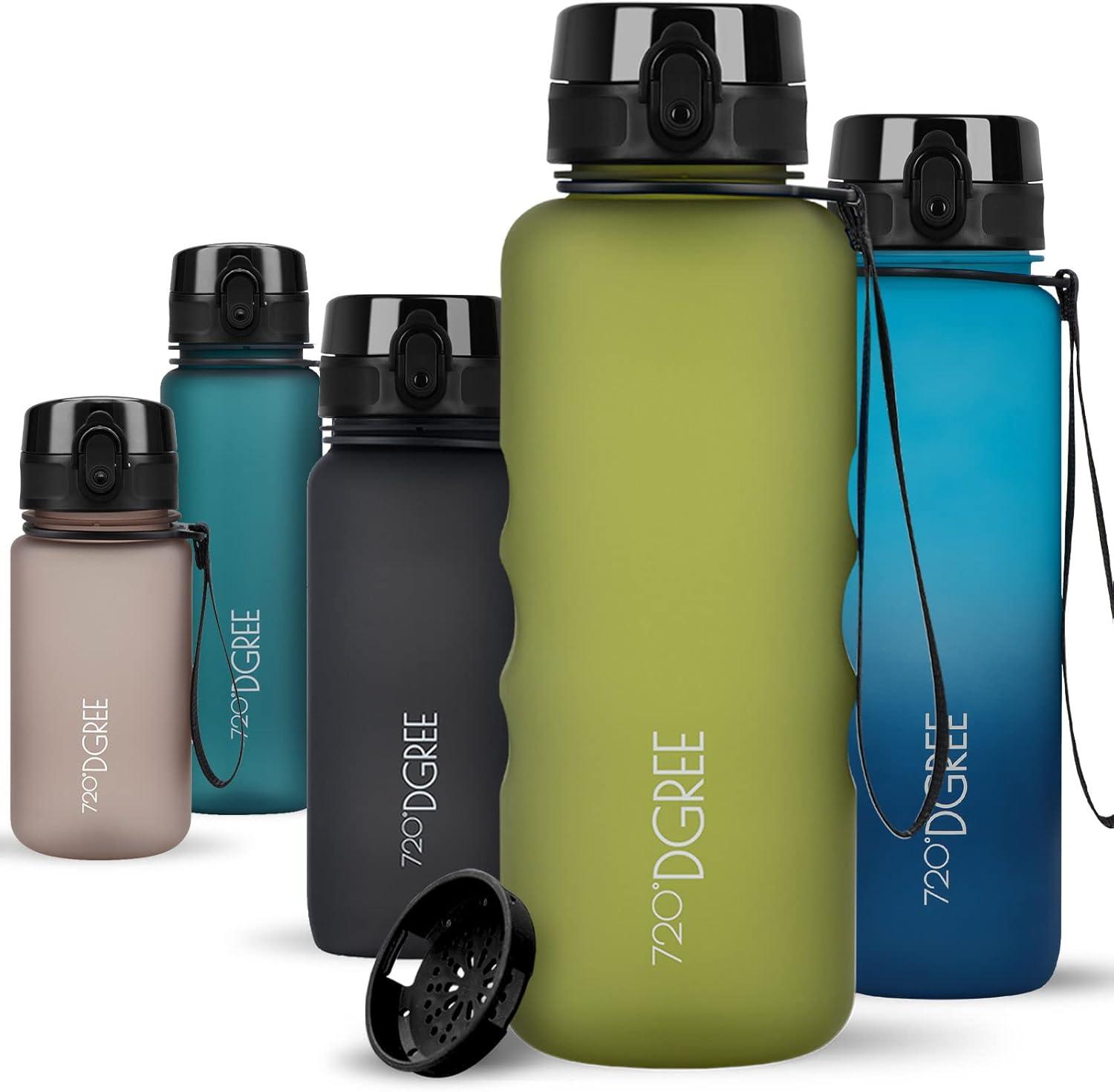 image:image720DGREE Gourde Bouteille dEau uberBottle TamisFruits 350ml 500ml 650ml 1l 15l 2l Sans BPA tanche AntiFuite Rutilisable Lgre Idal pour cole Sport Fitness Gym Travail05 Olive Green Vert Softtouch