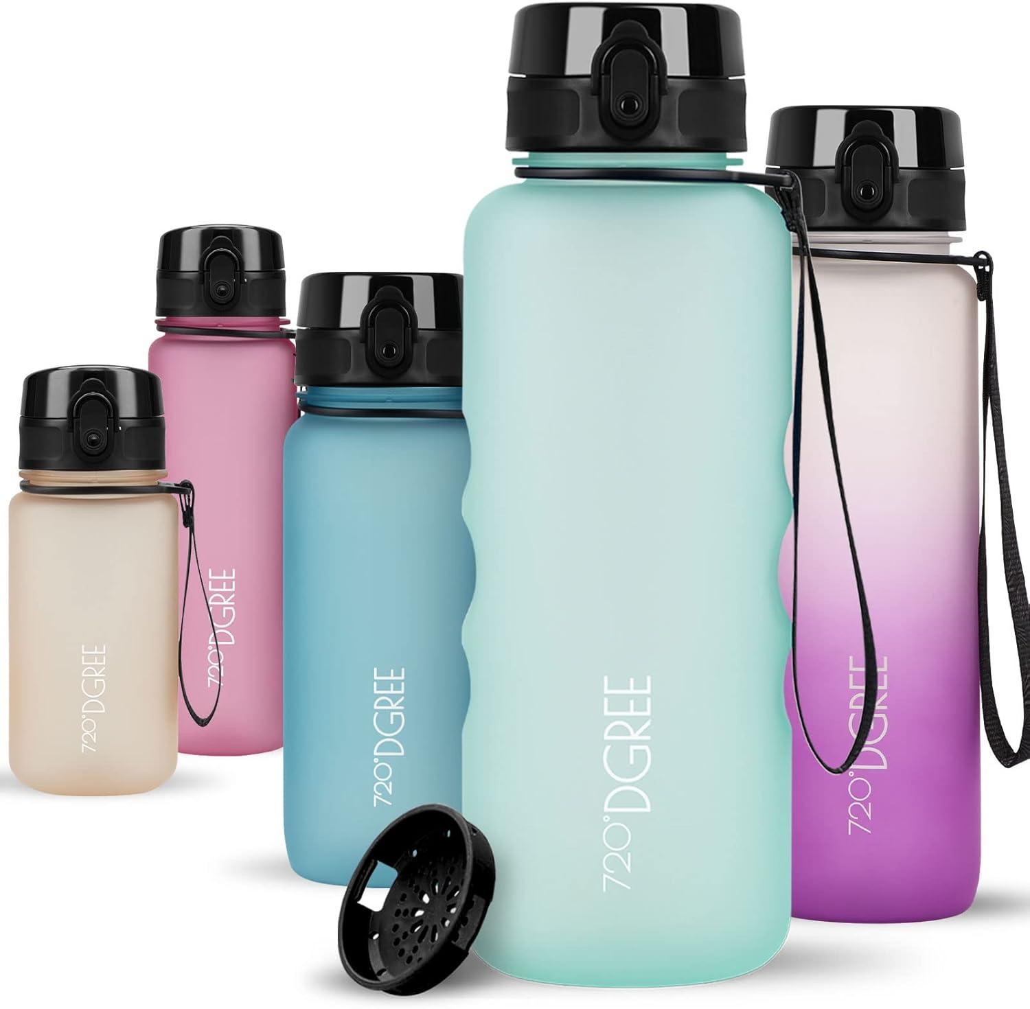 image:image720DGREE Gourde Bouteille dEau uberBottle TamisFruits 350ml 500ml 650ml 1l 15l 2l Sans BPA tanche AntiFuite Rutilisable Lgre Idal pour cole Sport Fitness Gym Travail10 Spring Green Vert Softtouch