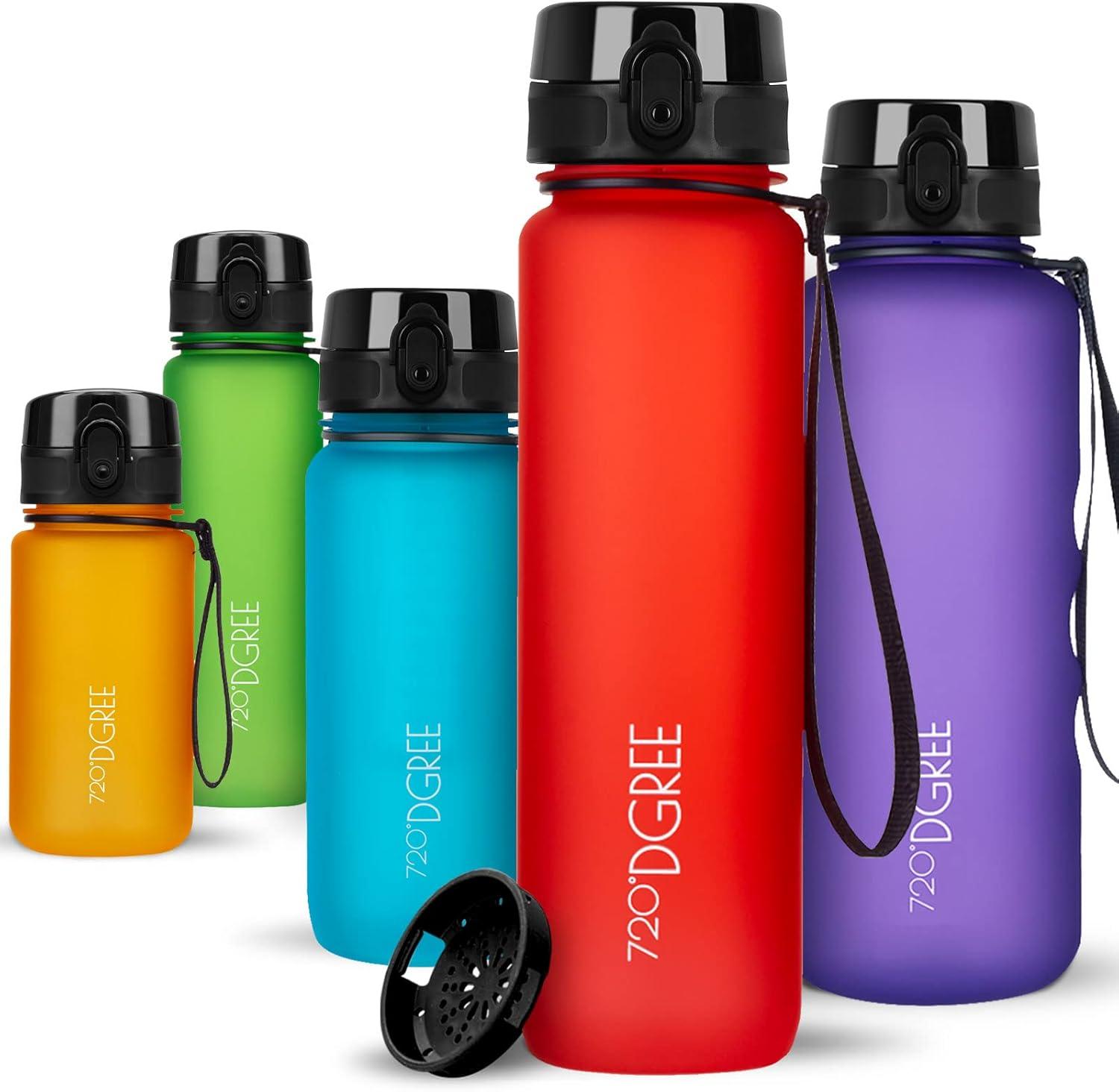 image:image720DGREE Gourde Bouteille dEau uberBottle TamisFruits 350ml 500ml 650ml 1l 15l 2l Sans BPA tanche AntiFuite Rutilisable Lgre Idal pour cole Sport Fitness Gym Travail24 Watermelon Red Rouge Softtouch