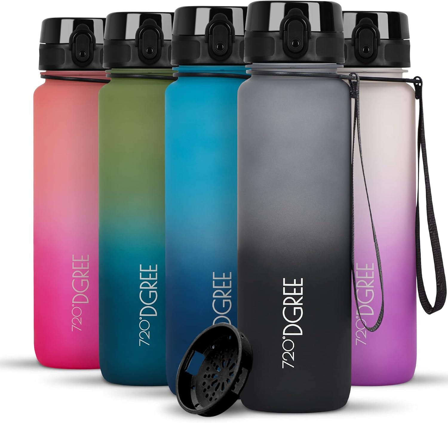 image:image720DGREE Gourde Bouteille dEau uberBottle TamisFruits 350ml 500ml 650ml 1l 15l 2l Sans BPA tanche AntiFuite Rutilisable Lgre Idal pour cole Sport Fitness Gym Travail30 Stone Gray Onyx Black Softtouch