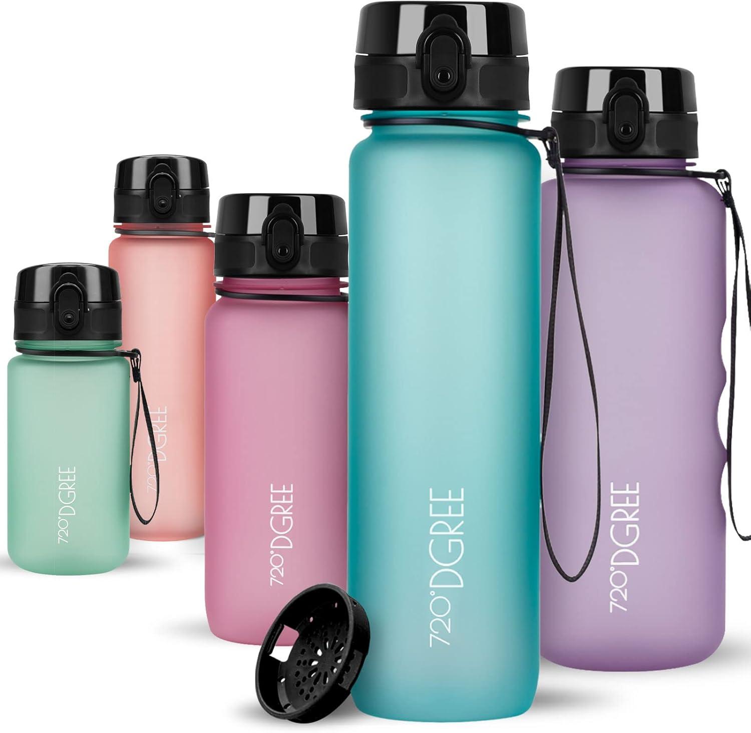image:image720DGREE Gourde Bouteille dEau uberBottle TamisFruits 350ml 500ml 650ml 1l 15l 2l Sans BPA tanche AntiFuite Rutilisable Lgre Idal pour cole Sport Fitness Gym Travail11 Ocean Blue Bleu Softtouch