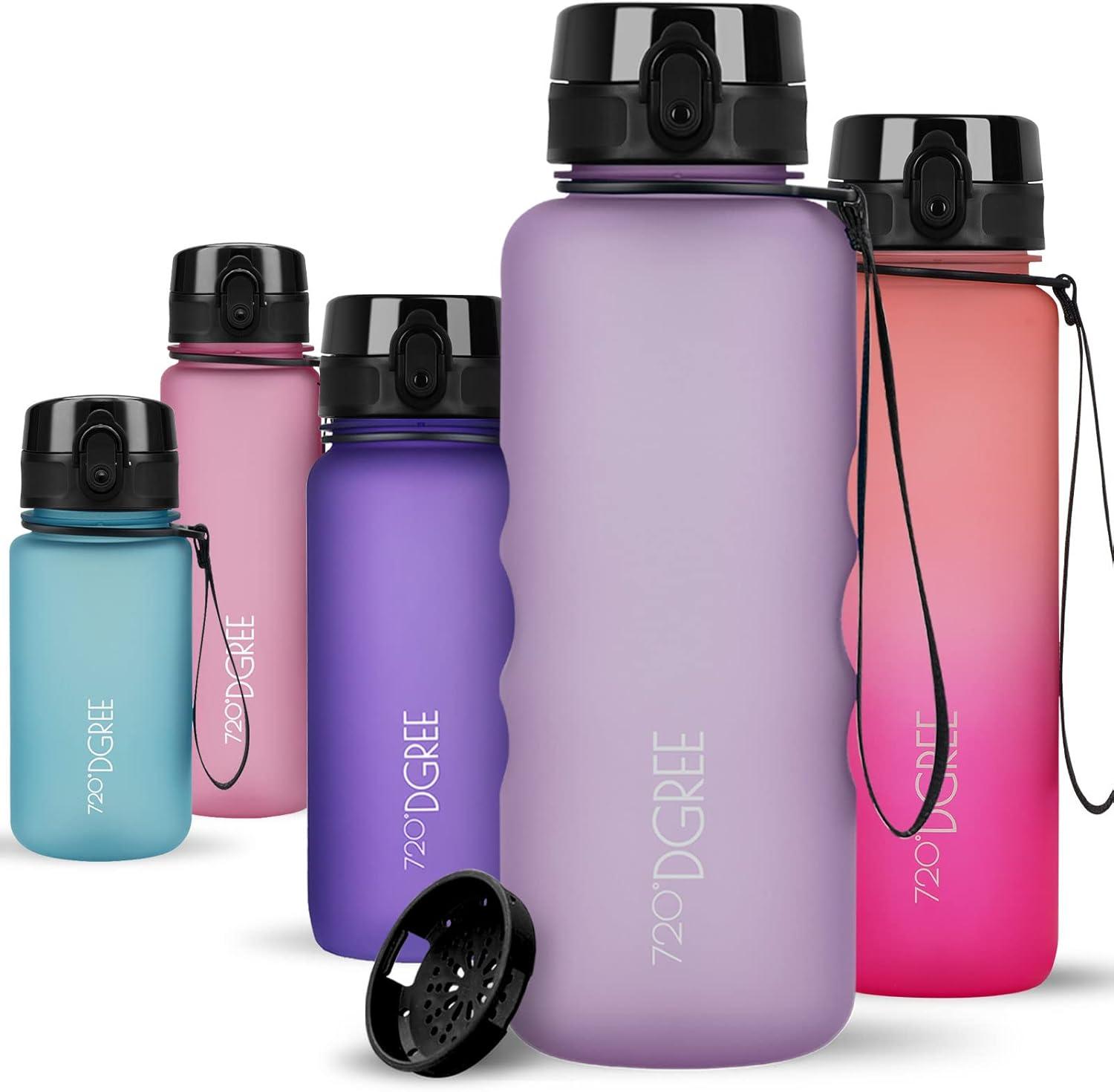 image:image720DGREE Gourde Bouteille dEau uberBottle TamisFruits 350ml 500ml 650ml 1l 15l 2l Sans BPA tanche AntiFuite Rutilisable Lgre Idal pour cole Sport Fitness Gym Travail18 Lilac Lilas Softtouch