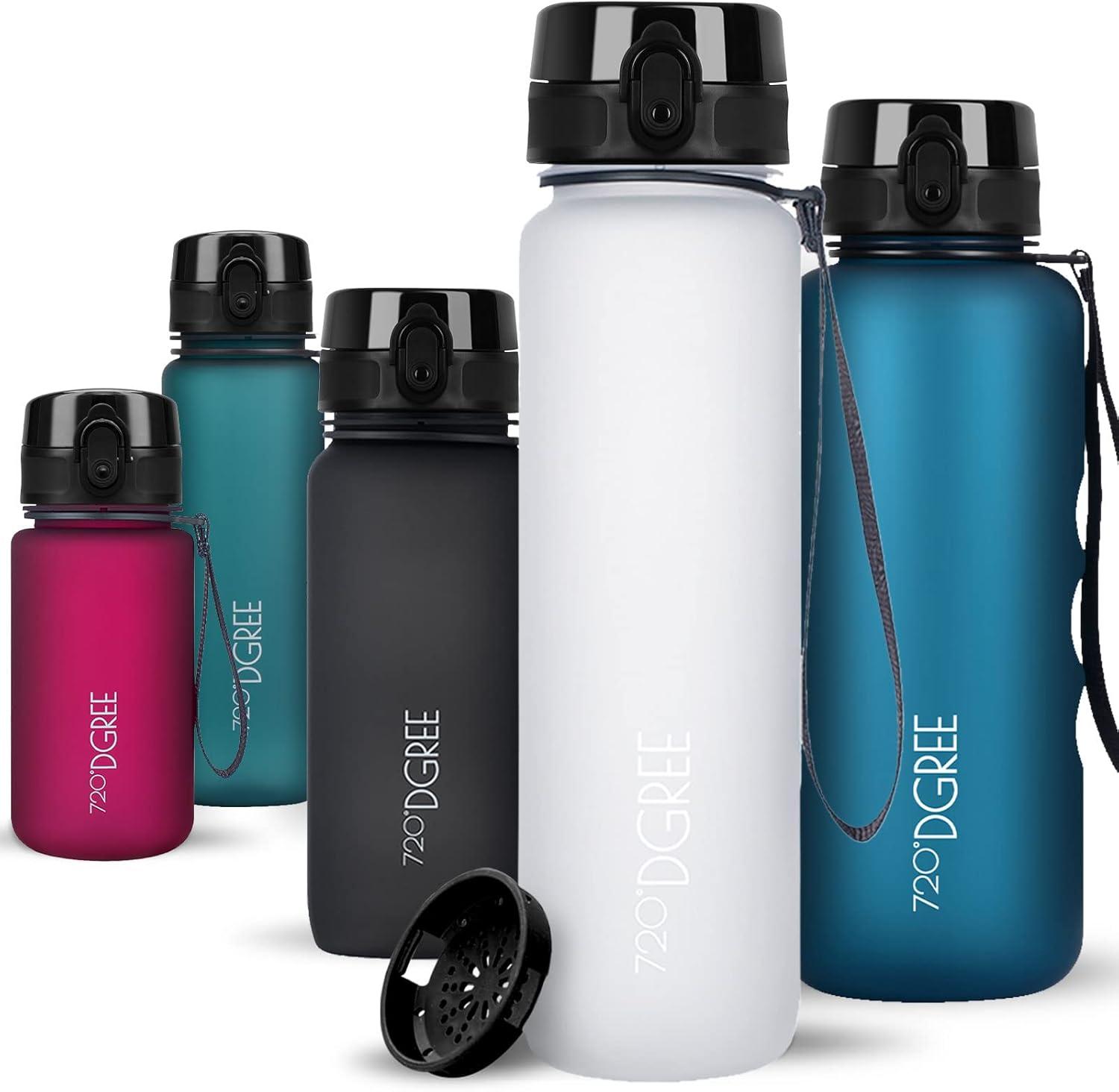 image:image720DGREE Gourde Bouteille dEau uberBottle TamisFruits 350ml 500ml 650ml 1l 15l 2l Sans BPA tanche AntiFuite Rutilisable Lgre Idal pour cole Sport Fitness Gym Travail02 Snow White Blanc Softtouch