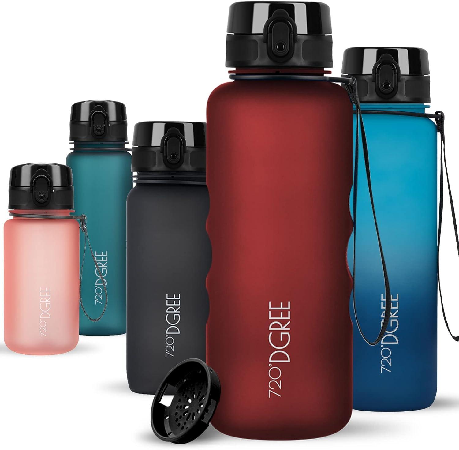 image:image720DGREE Gourde Bouteille dEau uberBottle TamisFruits 350ml 500ml 650ml 1l 15l 2l Sans BPA tanche AntiFuite Rutilisable Lgre Idal pour cole Sport Fitness Gym Travail22 Imperial Red Rouge Softtouch