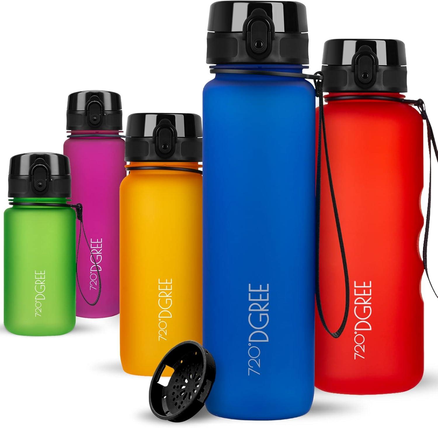 image:image720DGREE Gourde Bouteille dEau uberBottle TamisFruits 350ml 500ml 650ml 1l 15l 2l Sans BPA tanche AntiFuite Rutilisable Lgre Idal pour cole Sport Fitness Gym Travail16 Royal Blue Bleu Softtouch