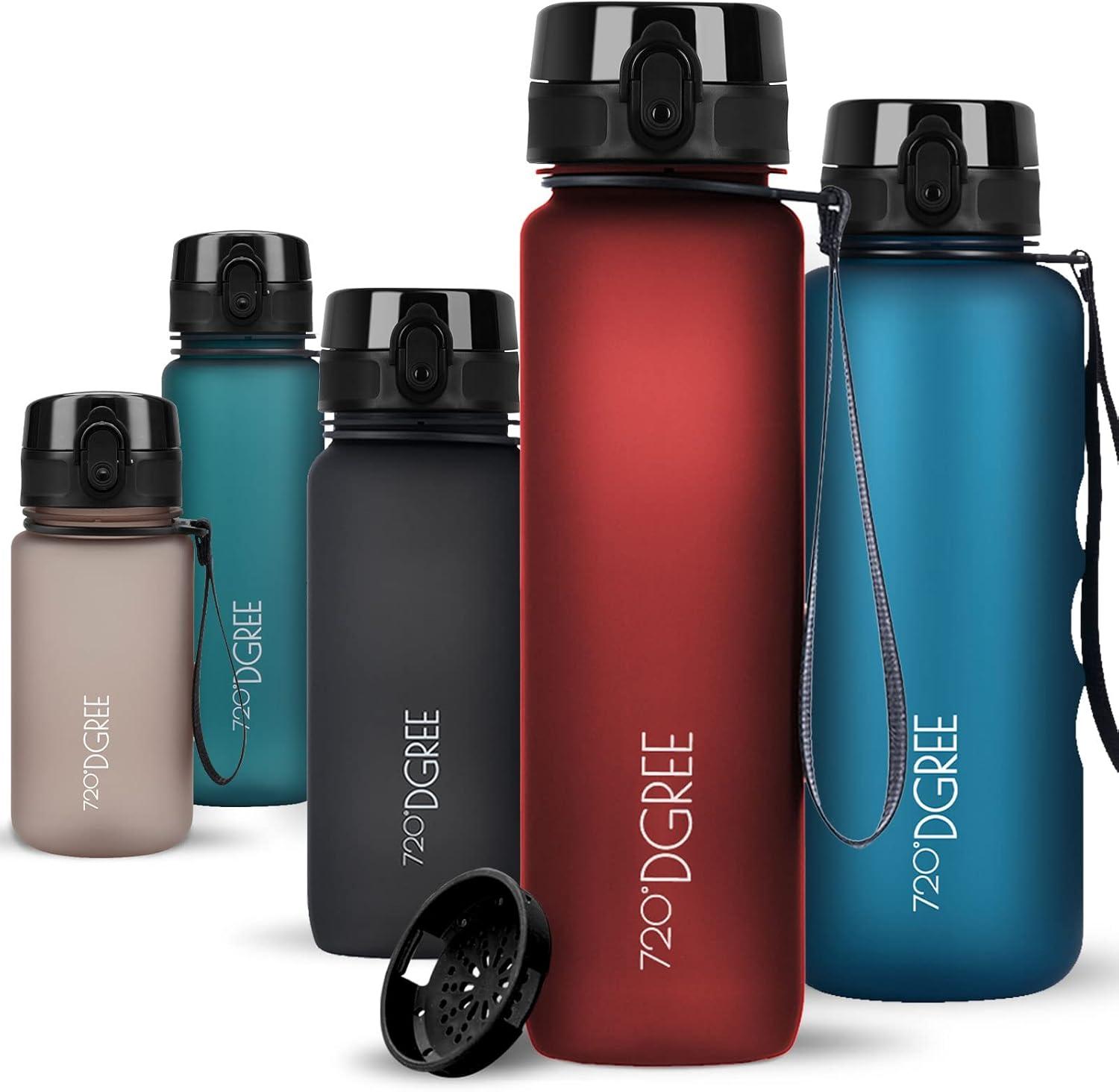 image:image720DGREE Gourde Bouteille dEau uberBottle TamisFruits 350ml 500ml 650ml 1l 15l 2l Sans BPA tanche AntiFuite Rutilisable Lgre Idal pour cole Sport Fitness Gym Travail22 Imperial Red Rouge Softtouch