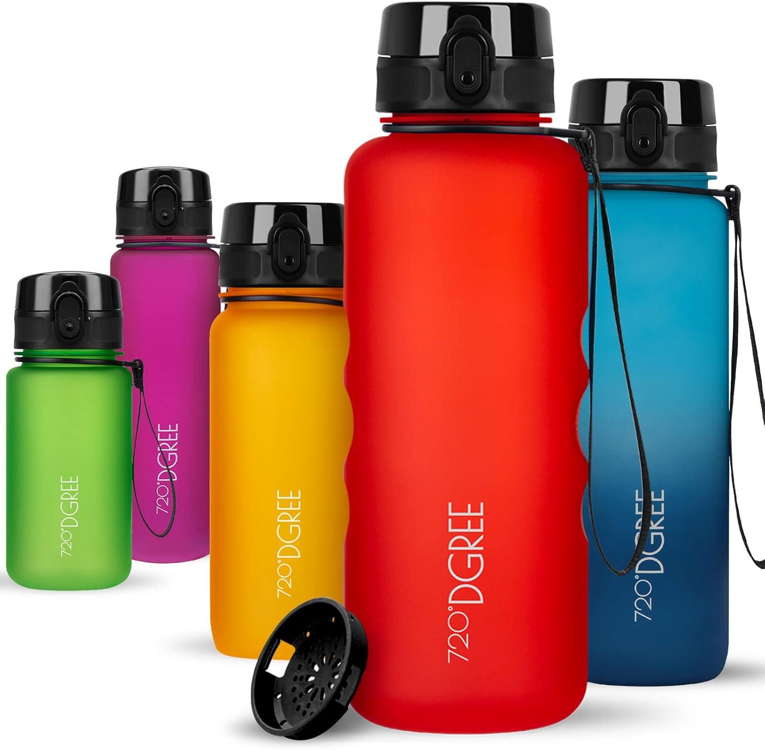 image:image720DGREE Gourde Bouteille dEau uberBottle TamisFruits 350ml 500ml 650ml 1l 15l 2l Sans BPA tanche AntiFuite Rutilisable Lgre Idal pour cole Sport Fitness Gym Travail24 Watermelon Red Rouge Softtouch