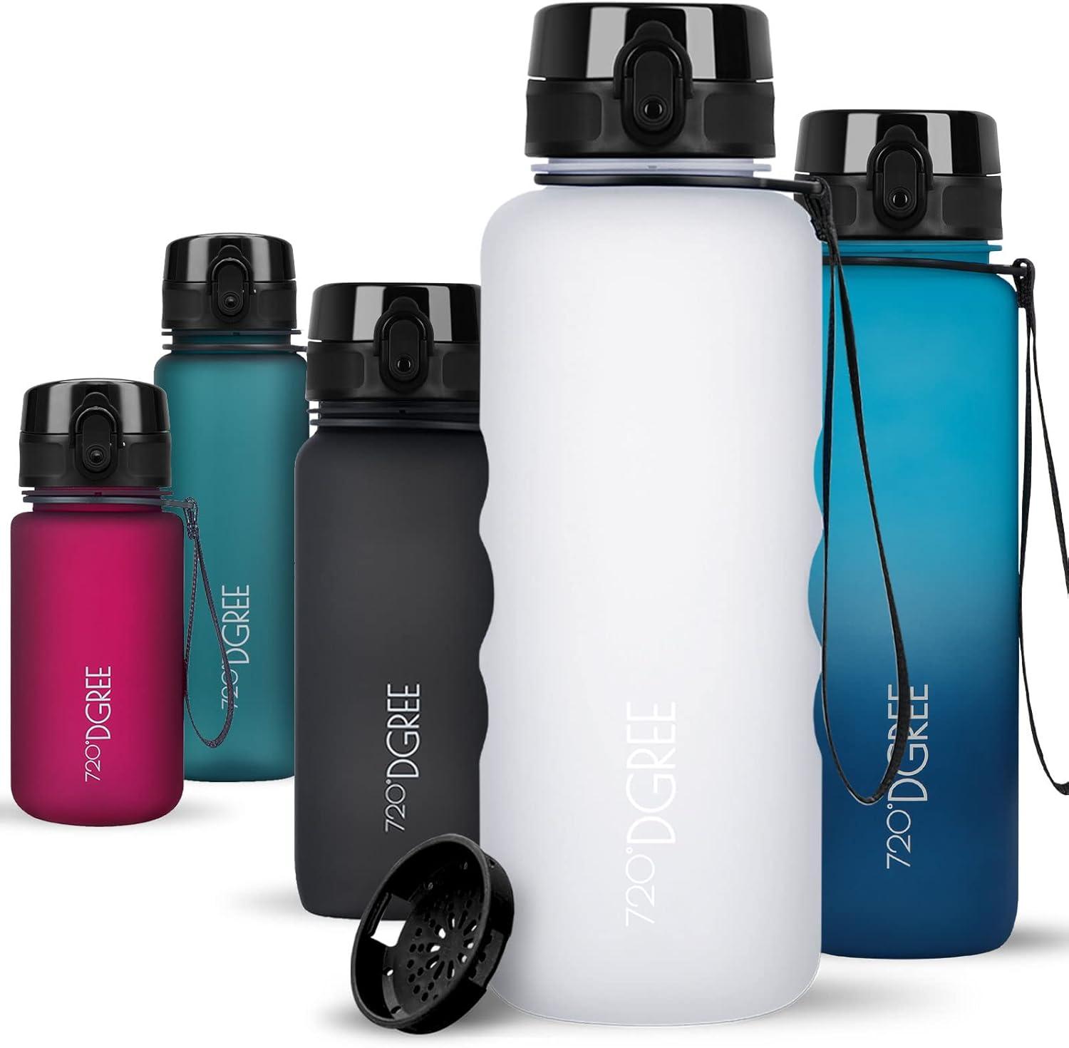 image:image720DGREE Gourde Bouteille dEau uberBottle TamisFruits 350ml 500ml 650ml 1l 15l 2l Sans BPA tanche AntiFuite Rutilisable Lgre Idal pour cole Sport Fitness Gym Travail02 Snow White Blanc Softtouch
