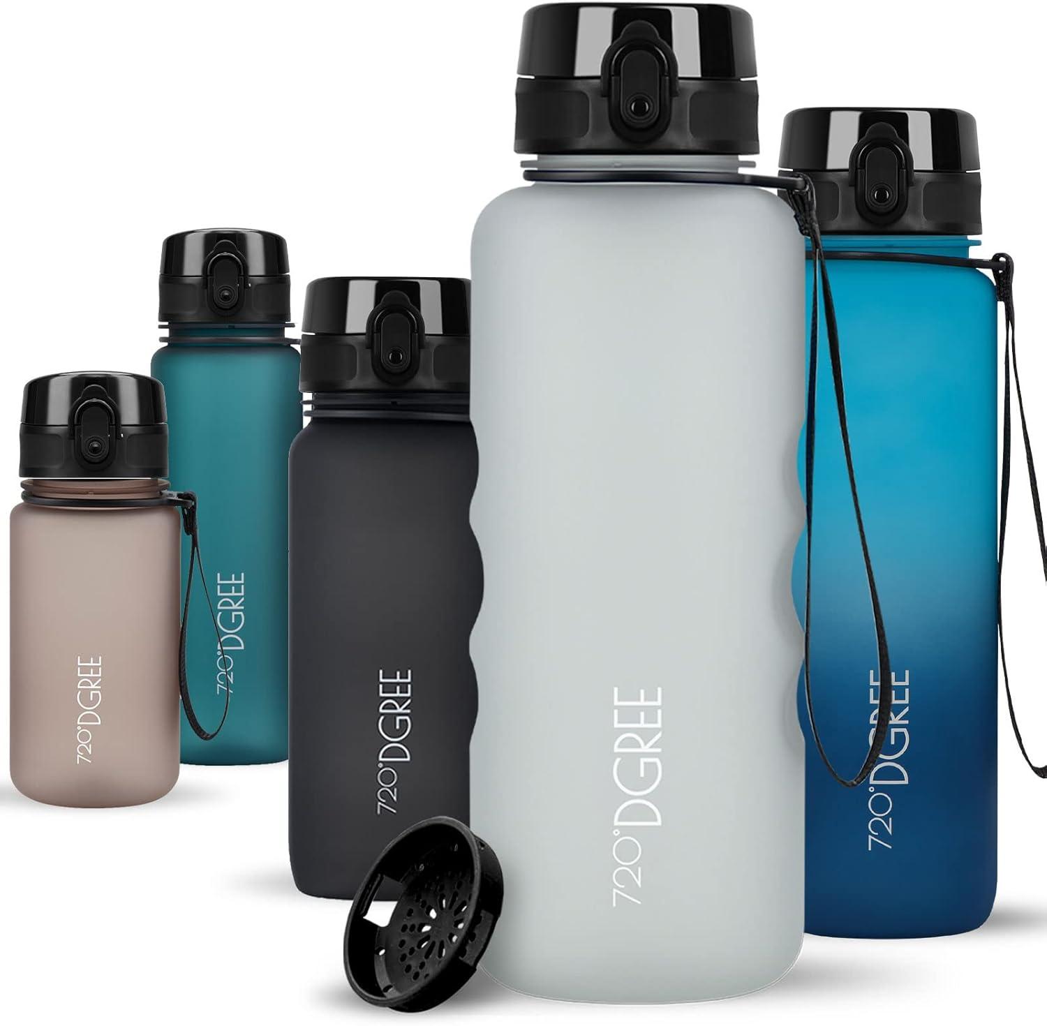 image:image720DGREE Gourde Bouteille dEau uberBottle TamisFruits 350ml 500ml 650ml 1l 15l 2l Sans BPA tanche AntiFuite Rutilisable Lgre Idal pour cole Sport Fitness Gym TravailLight Gray Gris Softtouch