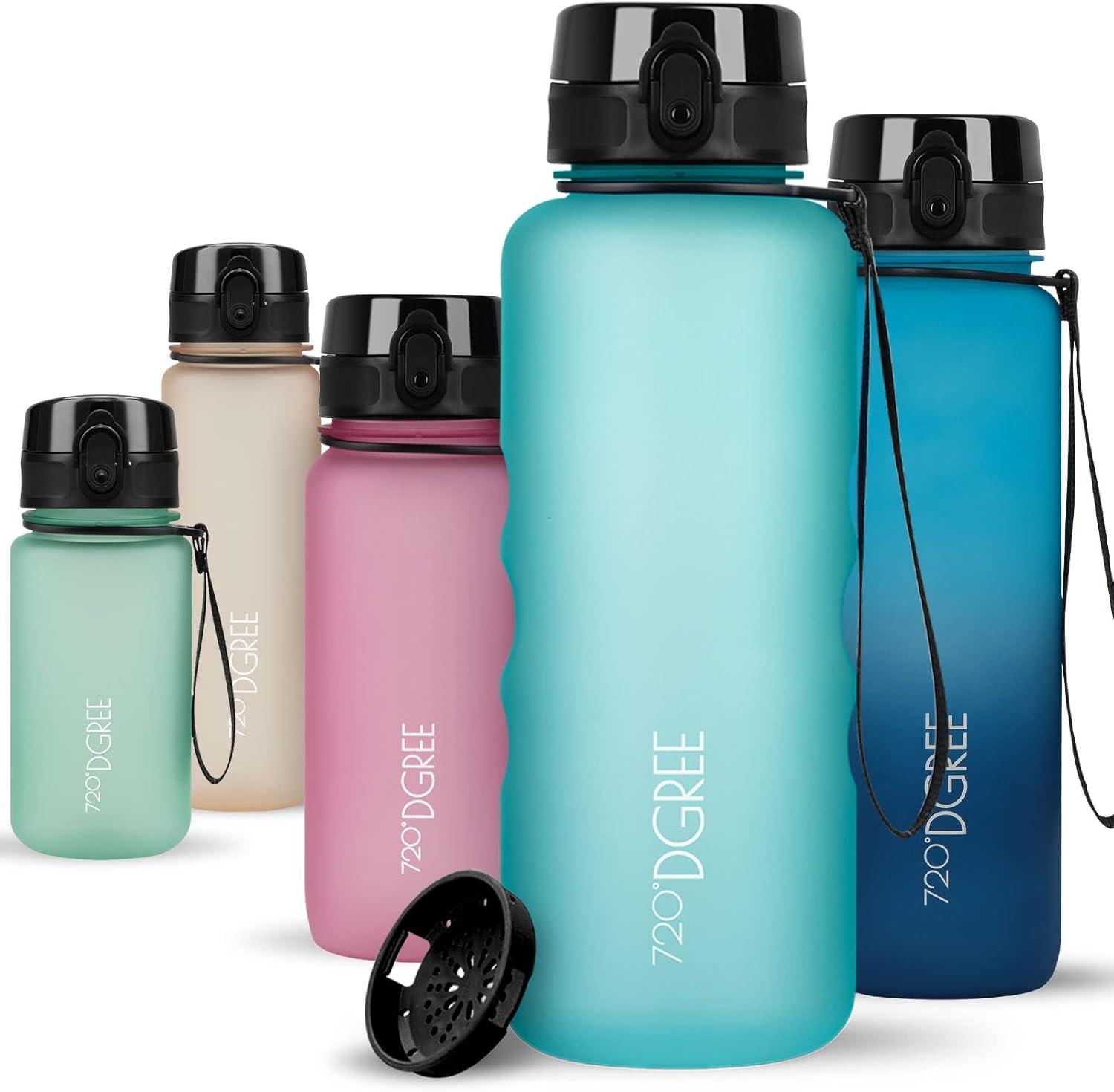 image:image720DGREE Gourde Bouteille dEau uberBottle TamisFruits 350ml 500ml 650ml 1l 15l 2l Sans BPA tanche AntiFuite Rutilisable Lgre Idal pour cole Sport Fitness Gym Travail11 Ocean Blue Bleu Softtouch