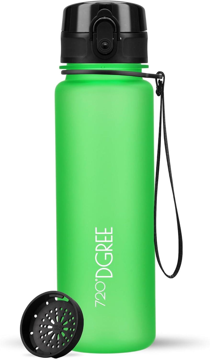 image:image720DGREE Gourde Bouteille dEau uberBottle TamisFruits 350ml 500ml 650ml 1l 15l 2l Sans BPA tanche AntiFuite Rutilisable Lgre Idal pour cole Sport Fitness Gym TravailClassic Green Vert Softtouch