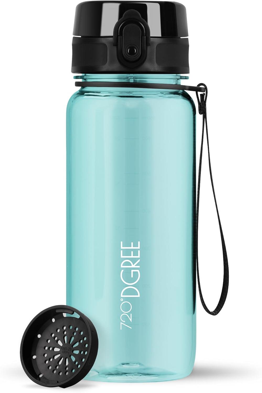 image:image720DGREE Gourde Bouteille dEau uberBottle TamisFruits 350ml 500ml 650ml 1l 15l 2l Sans BPA tanche AntiFuite Rutilisable Lgre Idal pour cole Sport Fitness Gym Travail11 Ocean Blue Bleu Crystalclear