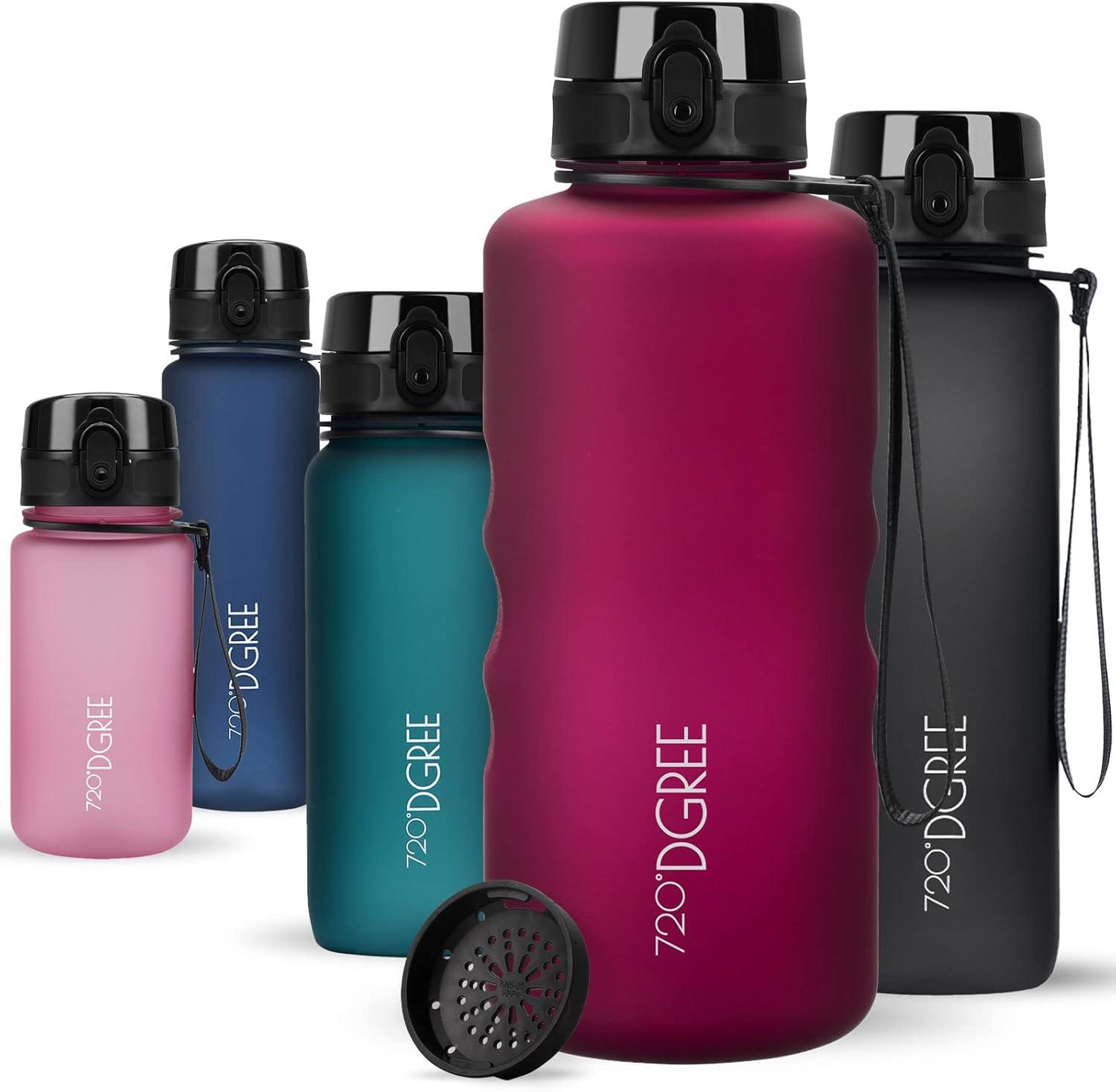 image:image720DGREE Gourde Bouteille dEau uberBottle TamisFruits 350ml 500ml 650ml 1l 15l 2l Sans BPA tanche AntiFuite Rutilisable Lgre Idal pour cole Sport Fitness Gym Travail23 Lavish Plum Rouge Violett Softtouch