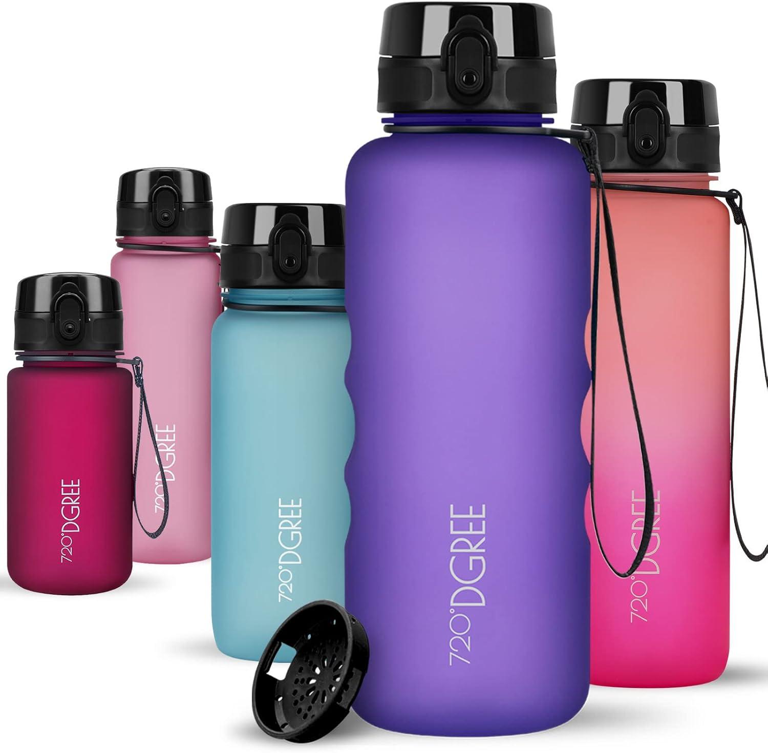 image:image720DGREE Gourde Bouteille dEau uberBottle TamisFruits 350ml 500ml 650ml 1l 15l 2l Sans BPA tanche AntiFuite Rutilisable Lgre Idal pour cole Sport Fitness Gym Travail19 Ultra Violet Violet Softtouch