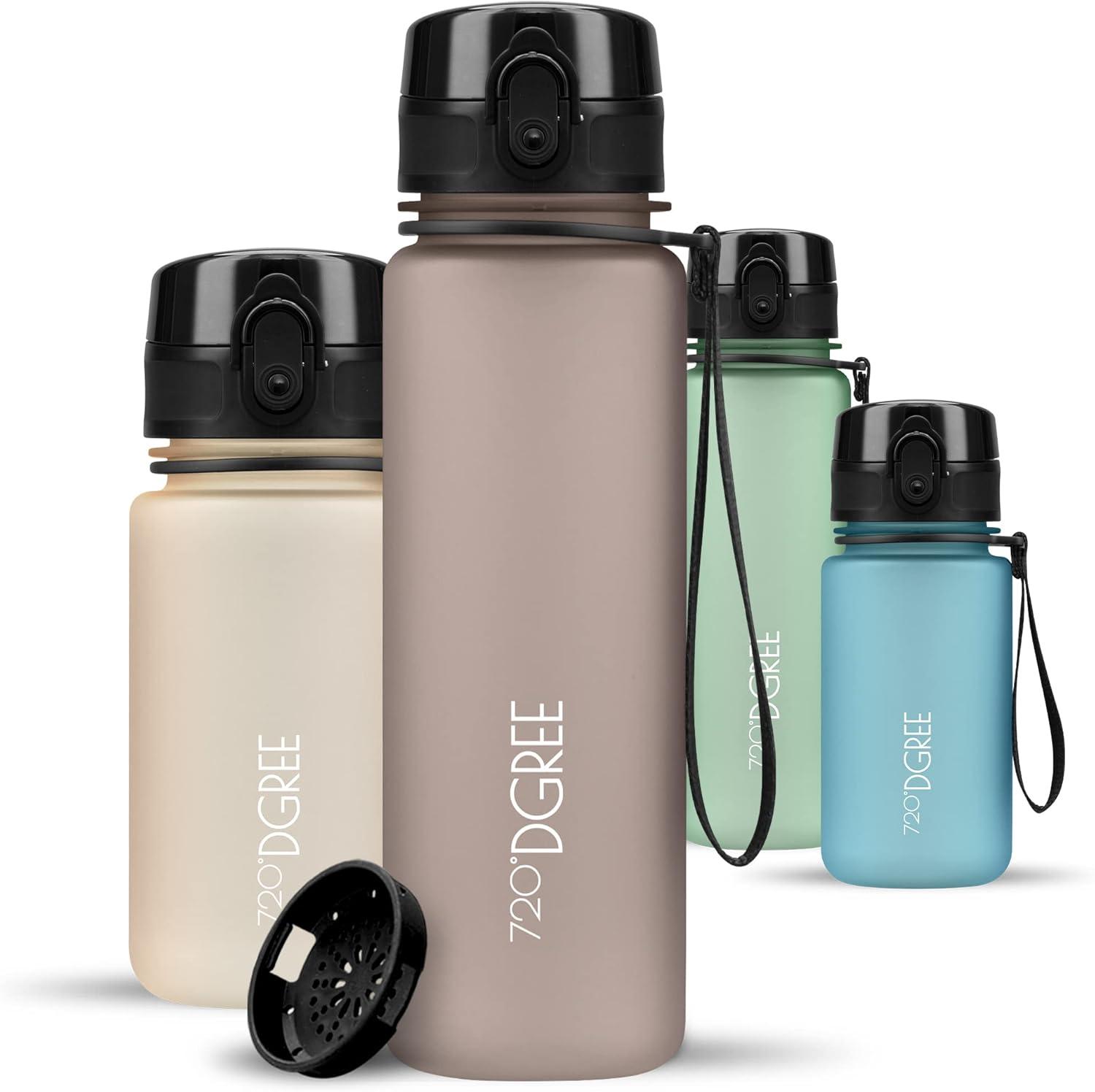 image:image720DGREE Gourde Bouteille dEau uberBottle TamisFruits 350ml 500ml 650ml 1l 15l 2l Sans BPA tanche AntiFuite Rutilisable Lgre Idal pour cole Sport Fitness Gym TravailNougat Brown Marron Softtouch