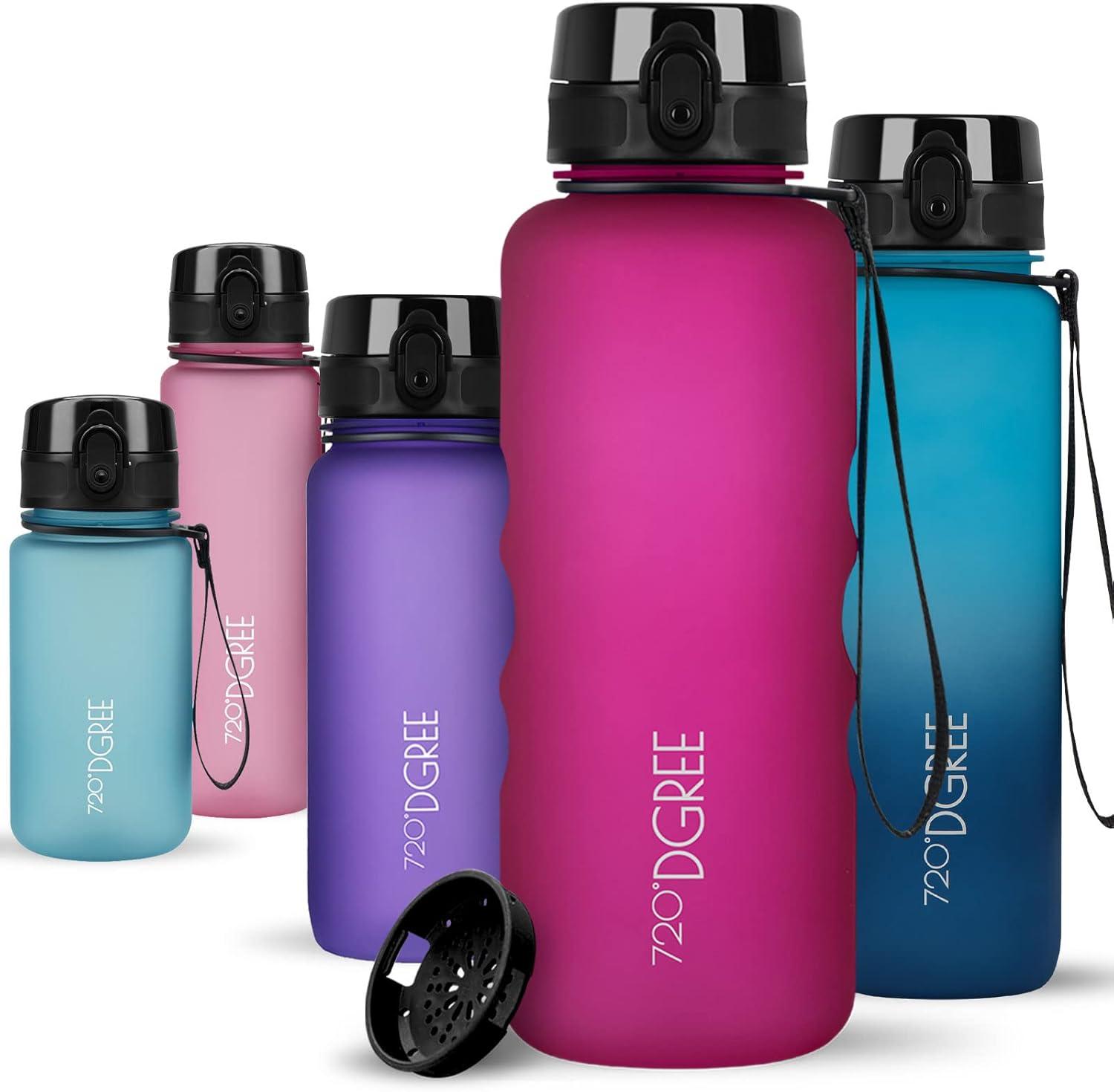image:image720DGREE Gourde Bouteille dEau uberBottle TamisFruits 350ml 500ml 650ml 1l 15l 2l Sans BPA tanche AntiFuite Rutilisable Lgre Idal pour cole Sport Fitness Gym Travail21 Fuchsia Rose Rose Softtouch