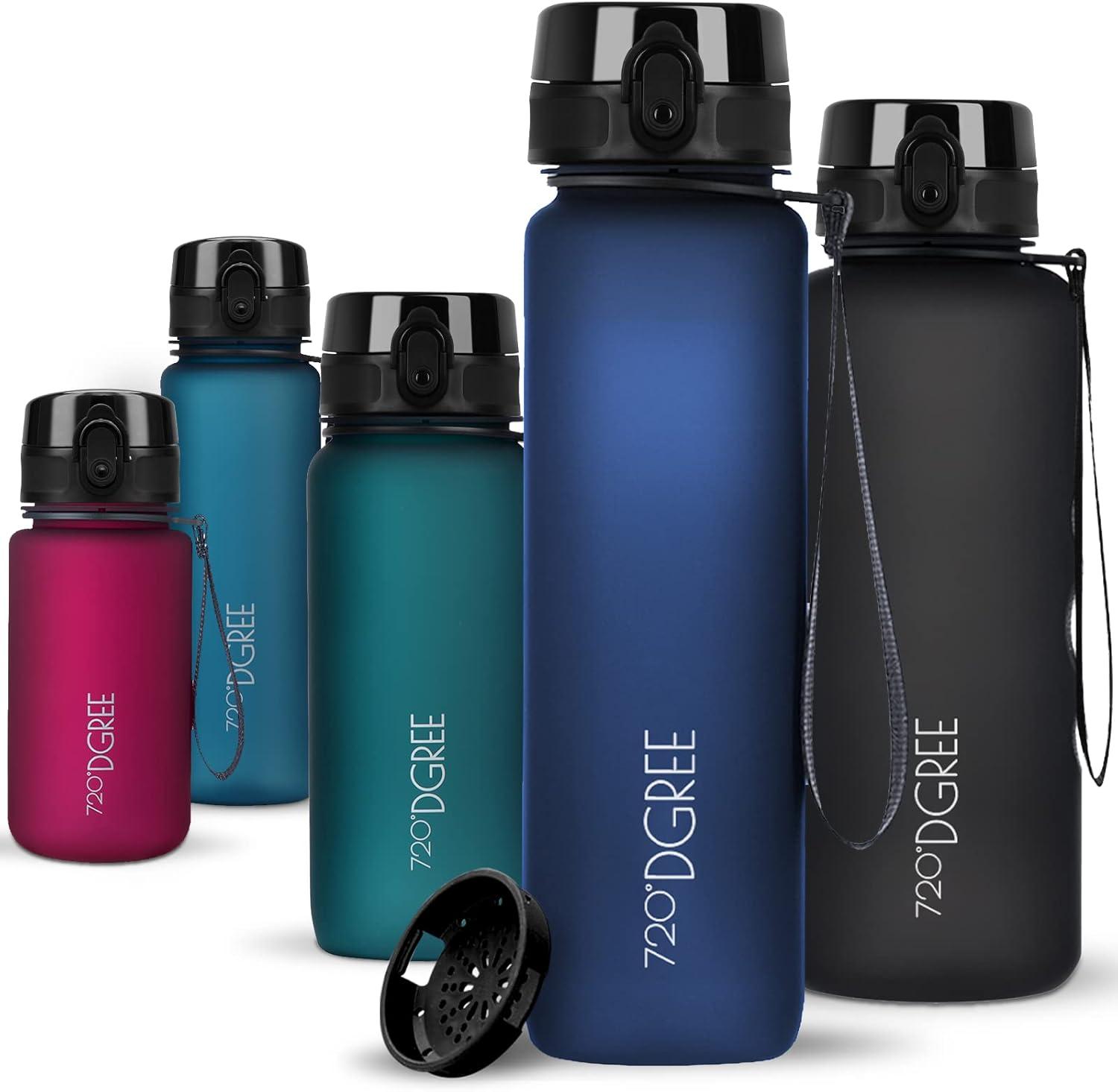 image:image720DGREE Gourde Bouteille dEau uberBottle TamisFruits 350ml 500ml 650ml 1l 15l 2l Sans BPA tanche AntiFuite Rutilisable Lgre Idal pour cole Sport Fitness Gym Travail17 Sapphire Blue Bleu Softtouch
