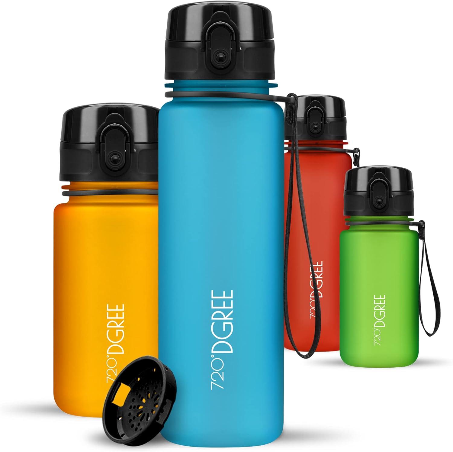 image:image720DGREE Gourde Bouteille dEau uberBottle TamisFruits 350ml 500ml 650ml 1l 15l 2l Sans BPA tanche AntiFuite Rutilisable Lgre Idal pour cole Sport Fitness Gym Travail14 Sky Blue Bleu Softtouch