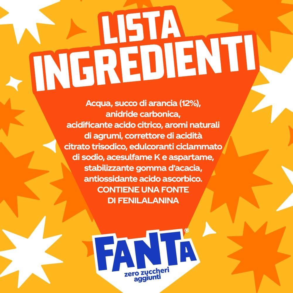 image:imageFanta Zero Sucres Got orange avec jus dorange italienne sans sucre ajout et conservateur 100 recyclable got rafrachissant 24 botes de 330 ml