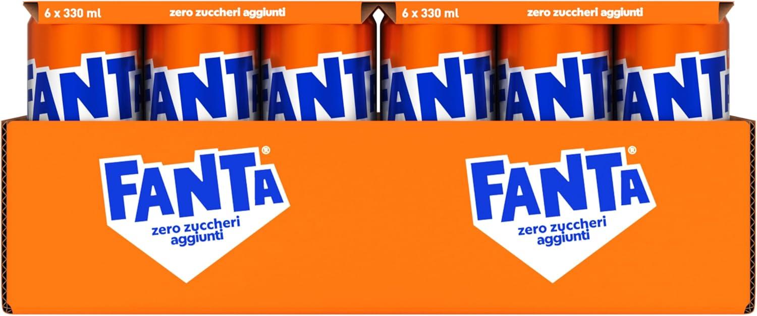 image:imageFanta Zero Sucres Got orange avec jus dorange italienne sans sucre ajout et conservateur 100 recyclable got rafrachissant 24 botes de 330 ml