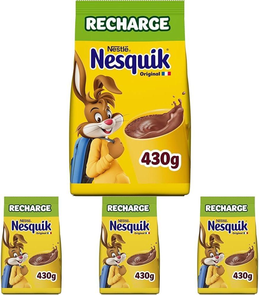 image:imageNesquik Chocolat en Poudre EcoRecharge 430g Lemballage peut varierJaune