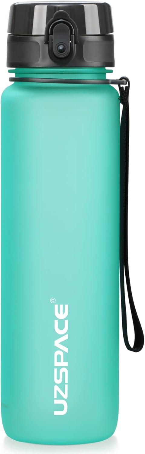 image:imageUZSPACE Gourde Sport 500ml800ml1l15l sans BPA Tritan lastique Gourde Enfant anti fuite Reutilisable Bouteille deau sport pour cole veloVoyage AdulteBleu Spindrift