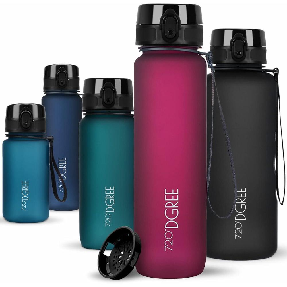 image:image720DGREE Gourde Bouteille dEau uberBottle TamisFruits 350ml 500ml 650ml 1l 15l 2l Sans BPA tanche AntiFuite Rutilisable Lgre Idal pour cole Sport Fitness Gym Travail23 Lavish Plum Rouge Violett Softtouch