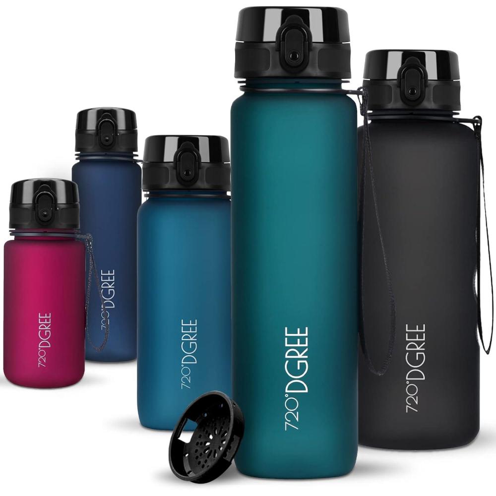 image:image720DGREE Gourde Bouteille dEau uberBottle TamisFruits 350ml 500ml 650ml 1l 15l 2l Sans BPA tanche AntiFuite Rutilisable Lgre Idal pour cole Sport Fitness Gym Travail08 Smaragd Green Vert Softtouch