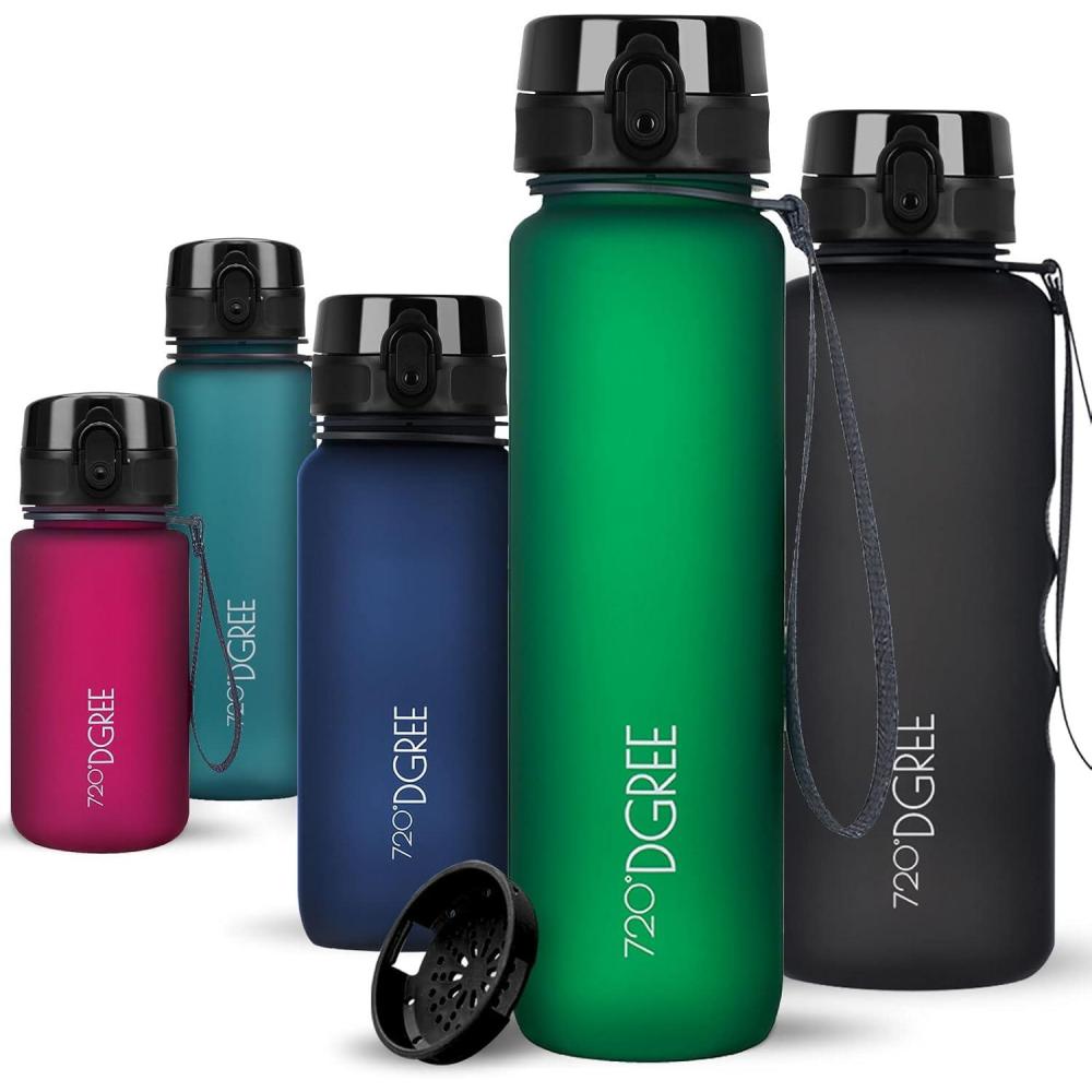image:image720DGREE Gourde Bouteille dEau uberBottle TamisFruits 350ml 500ml 650ml 1l 15l 2l Sans BPA tanche AntiFuite Rutilisable Lgre Idal pour cole Sport Fitness Gym Travail06 Forest Green Vert Softtouch