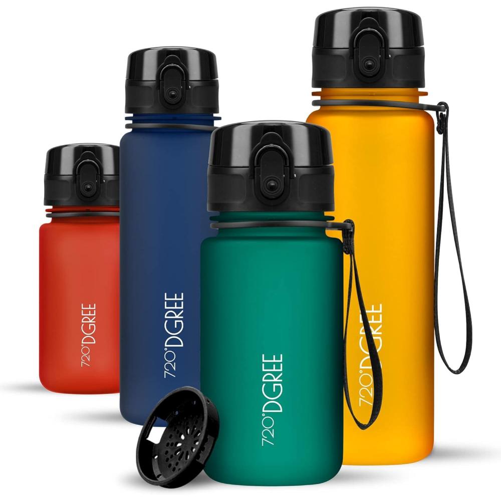 image:image720DGREE Gourde Bouteille dEau uberBottle TamisFruits 350ml 500ml 650ml 1l 15l 2l Sans BPA tanche AntiFuite Rutilisable Lgre Idal pour cole Sport Fitness Gym Travail07 Emerald Green Vert Softtouch