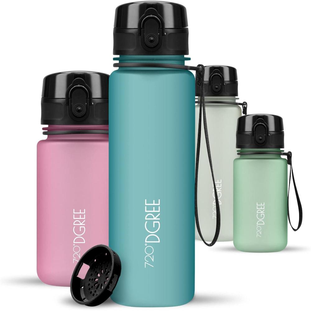 image:image720DGREE Gourde Bouteille dEau uberBottle TamisFruits 350ml 500ml 650ml 1l 15l 2l Sans BPA tanche AntiFuite Rutilisable Lgre Idal pour cole Sport Fitness Gym Travail11 Ocean Blue Bleu Softtouch