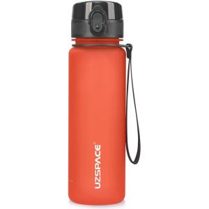 UZSPACE Gourde Sport – 500ml/800ml/1l/1,5l- sans BPA Tritan lastique, Gourde Enfant anti fuite Reutilisable, Bouteille d&rsquo;eau sport pour École, velo,Voyage, Adulte(Rouge)