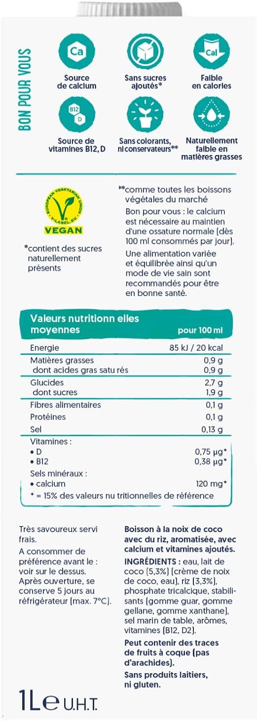 image:imageAlpro Boisson Vgtale Lait dAmande Non Grille Sans Sucres 1L Lot de 8x1LCoco