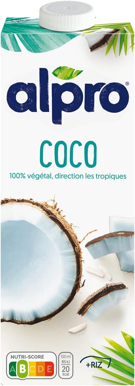 image:imageAlpro Boisson Vgtale Lait dAmande Non Grille Sans Sucres 1L Lot de 8x1LCoco